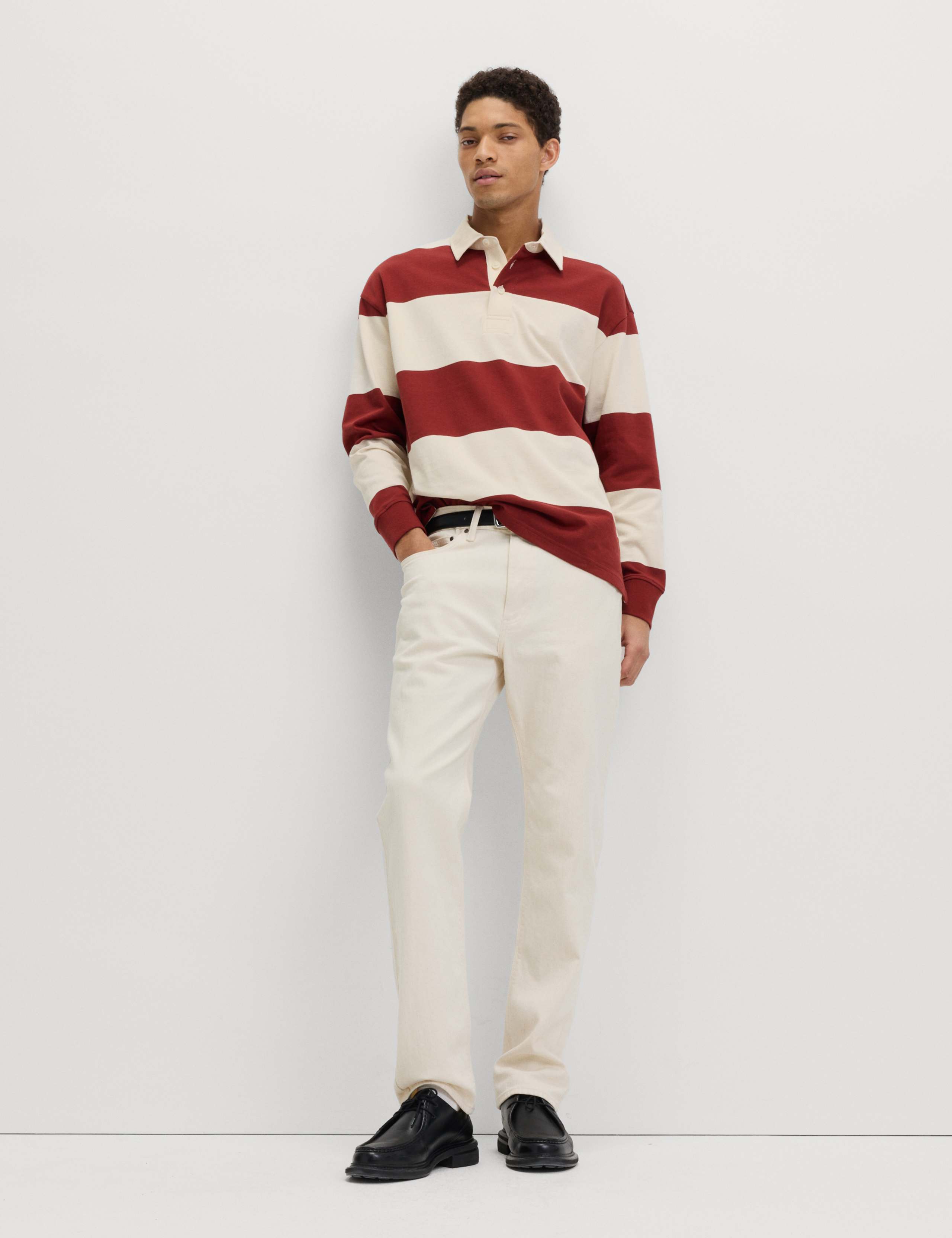 Pure Cotton Striped Rugby Shirt 1 of 6