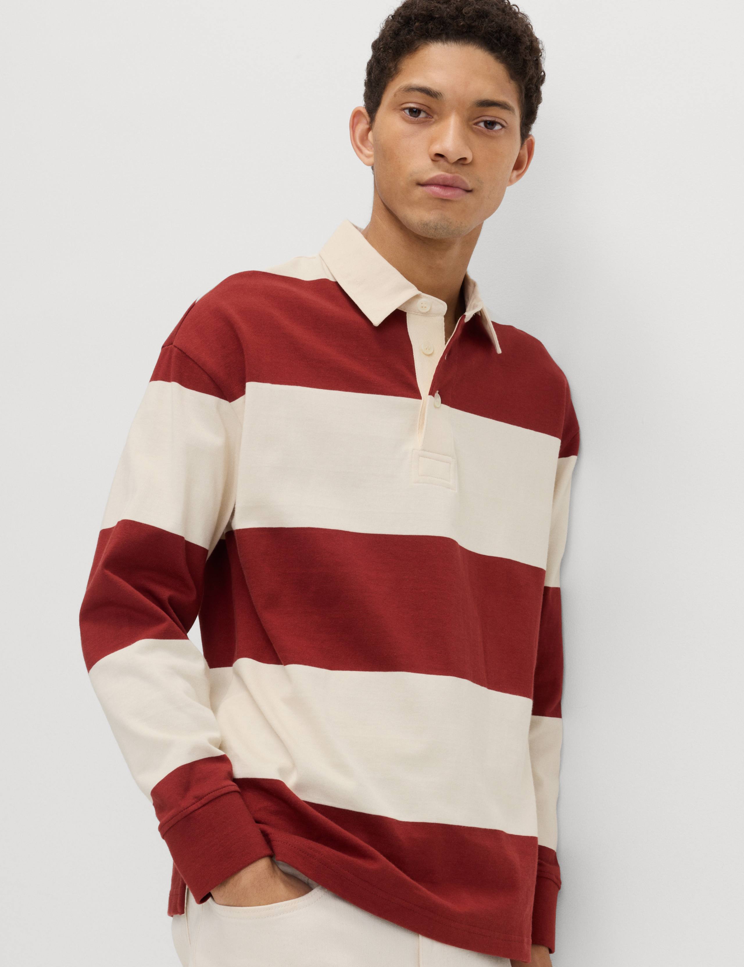 Pure Cotton Striped Rugby Shirt 4 of 6