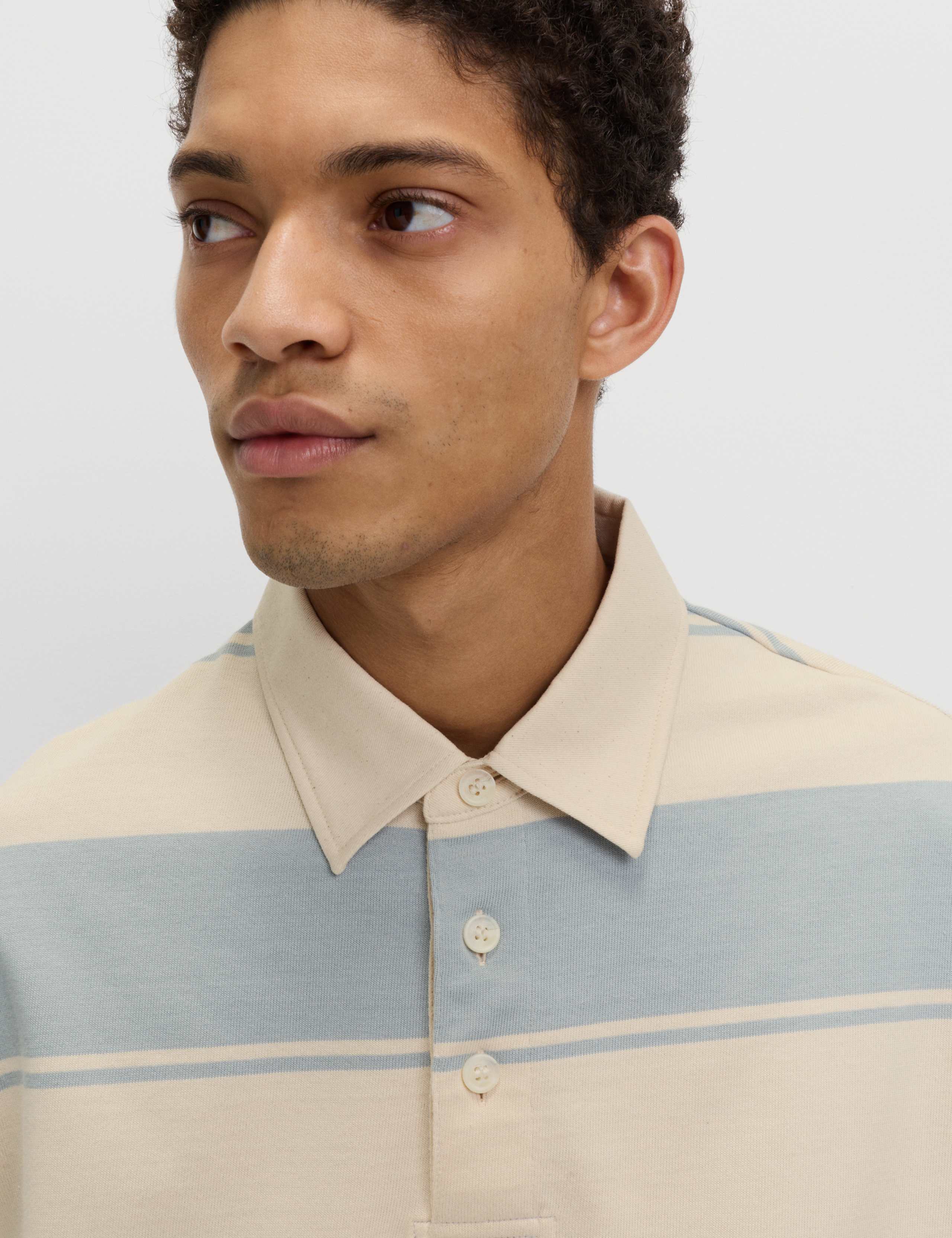 Pure Cotton Striped Rugby Shirt 3 of 6