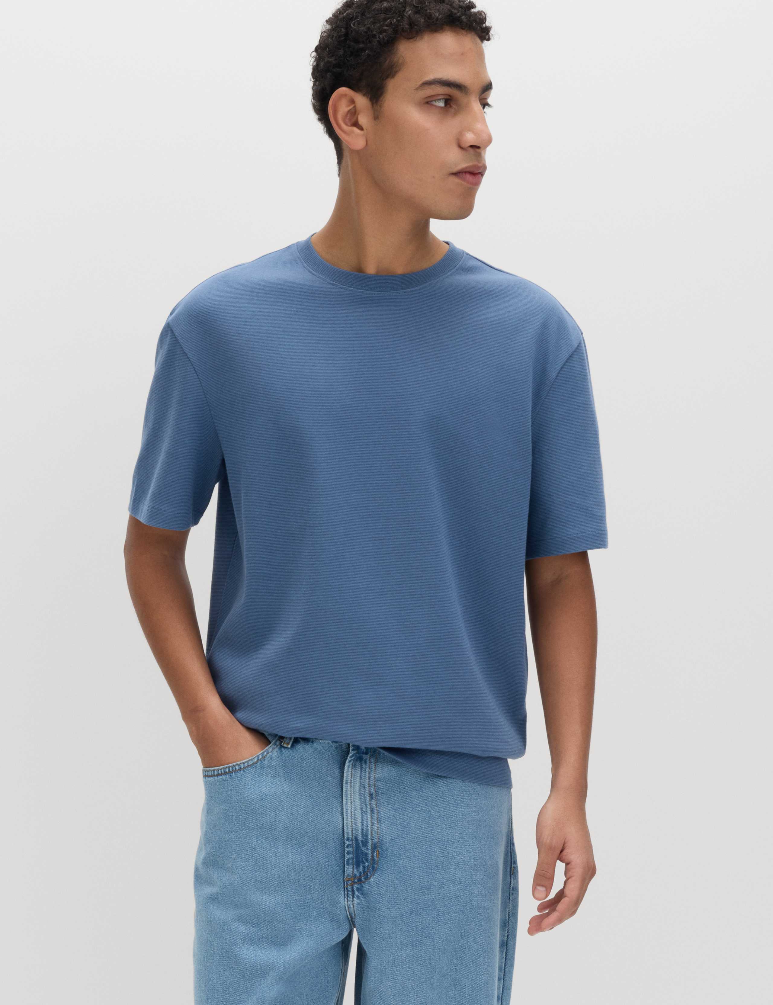 Cotton Rich Ultimate Performance Striped T-Shirt 3 of 4