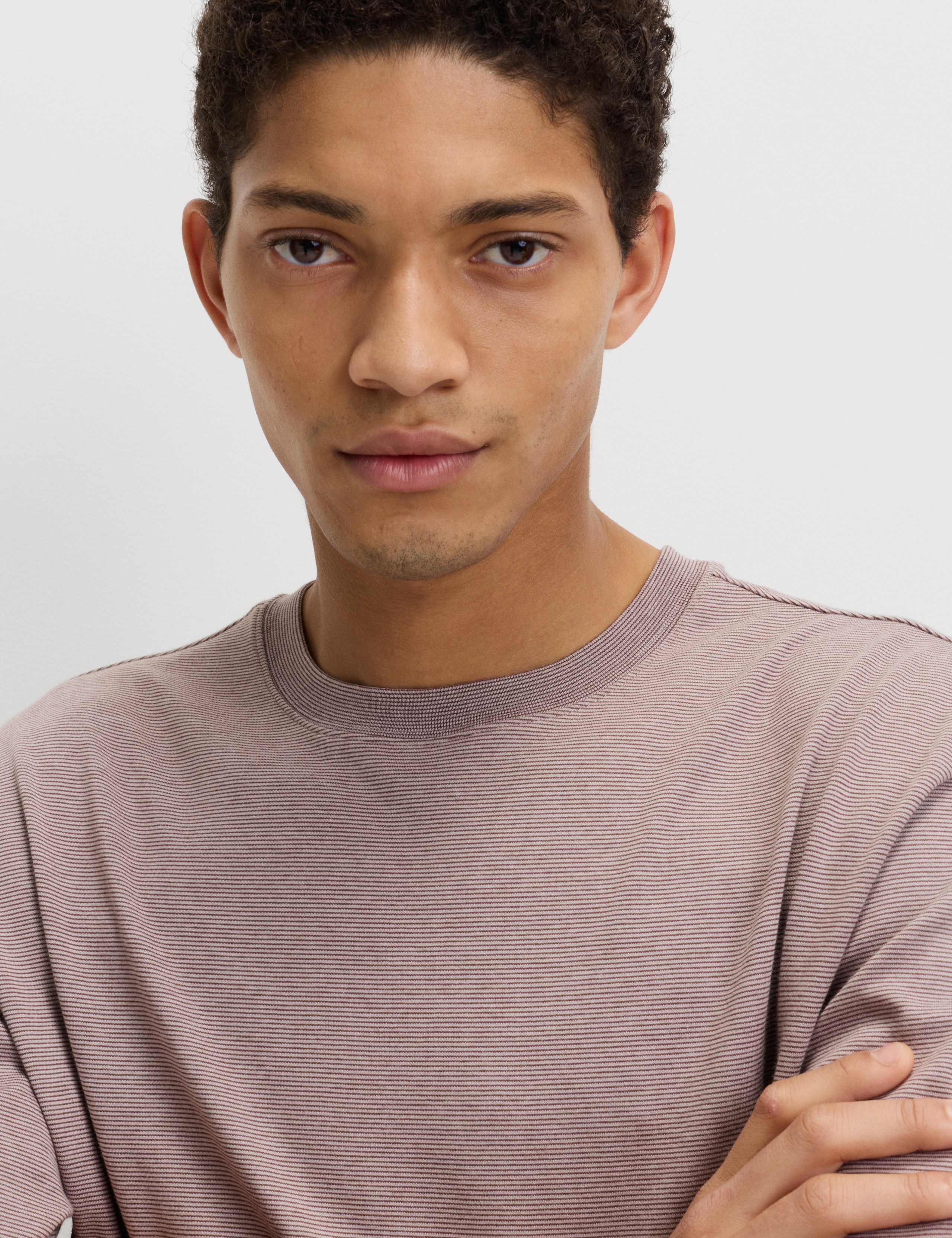 Cotton Rich Ultimate Performance Striped T-Shirt 4 of 5