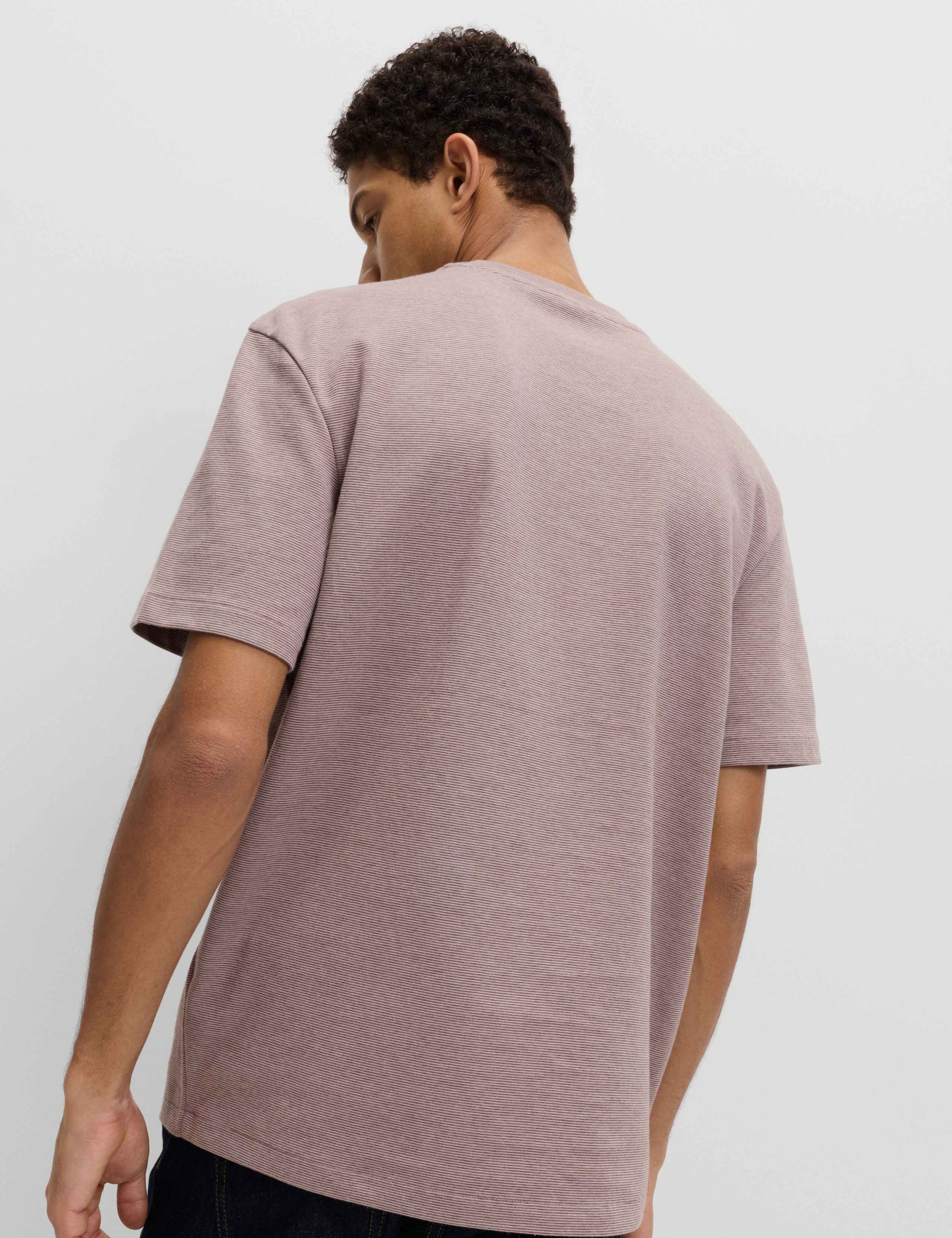 Cotton Rich Ultimate Performance Striped T-Shirt 5 of 5