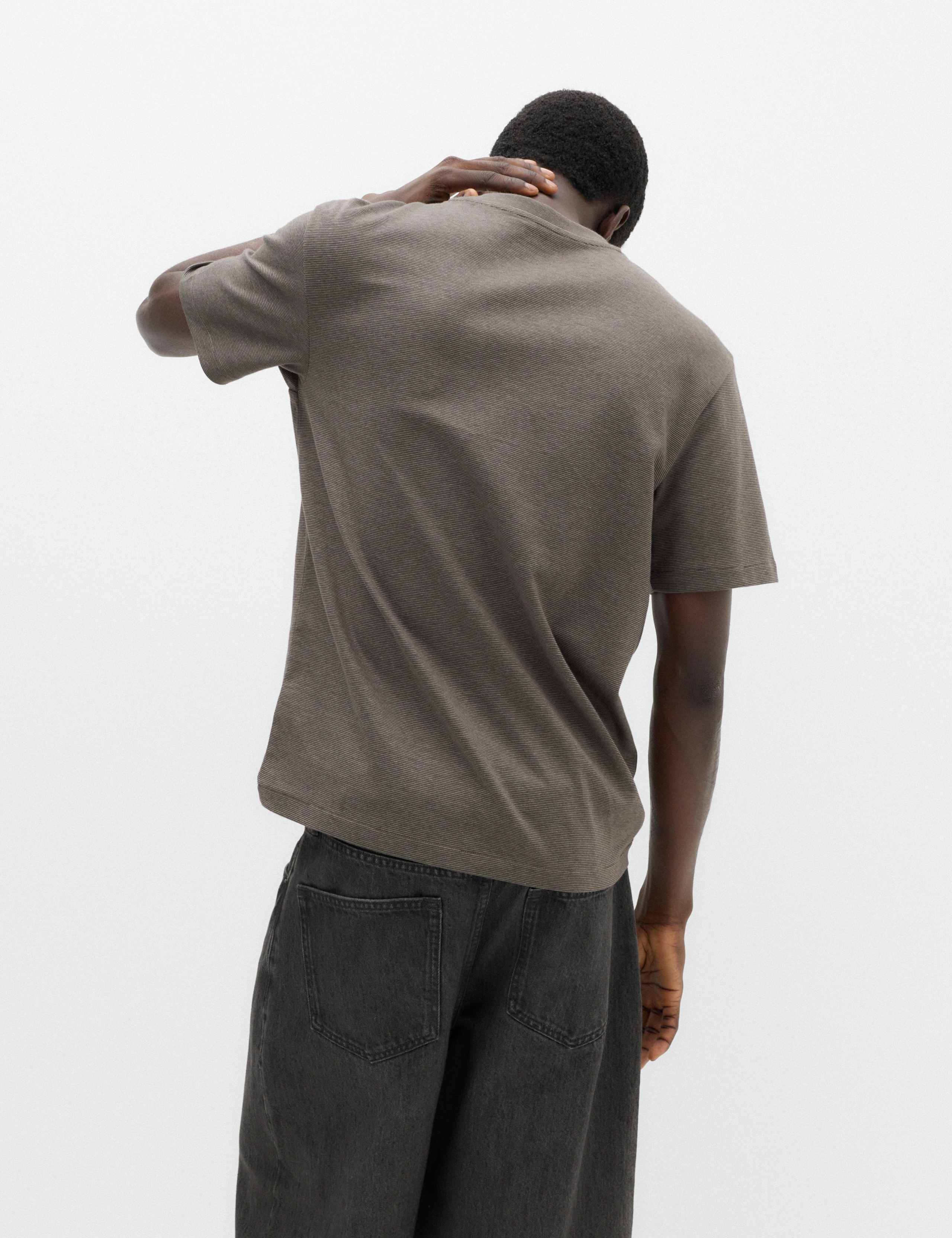 Relaxed Fit Cotton Rich Ultimate Performance Striped T-Shirt 4 of 5
