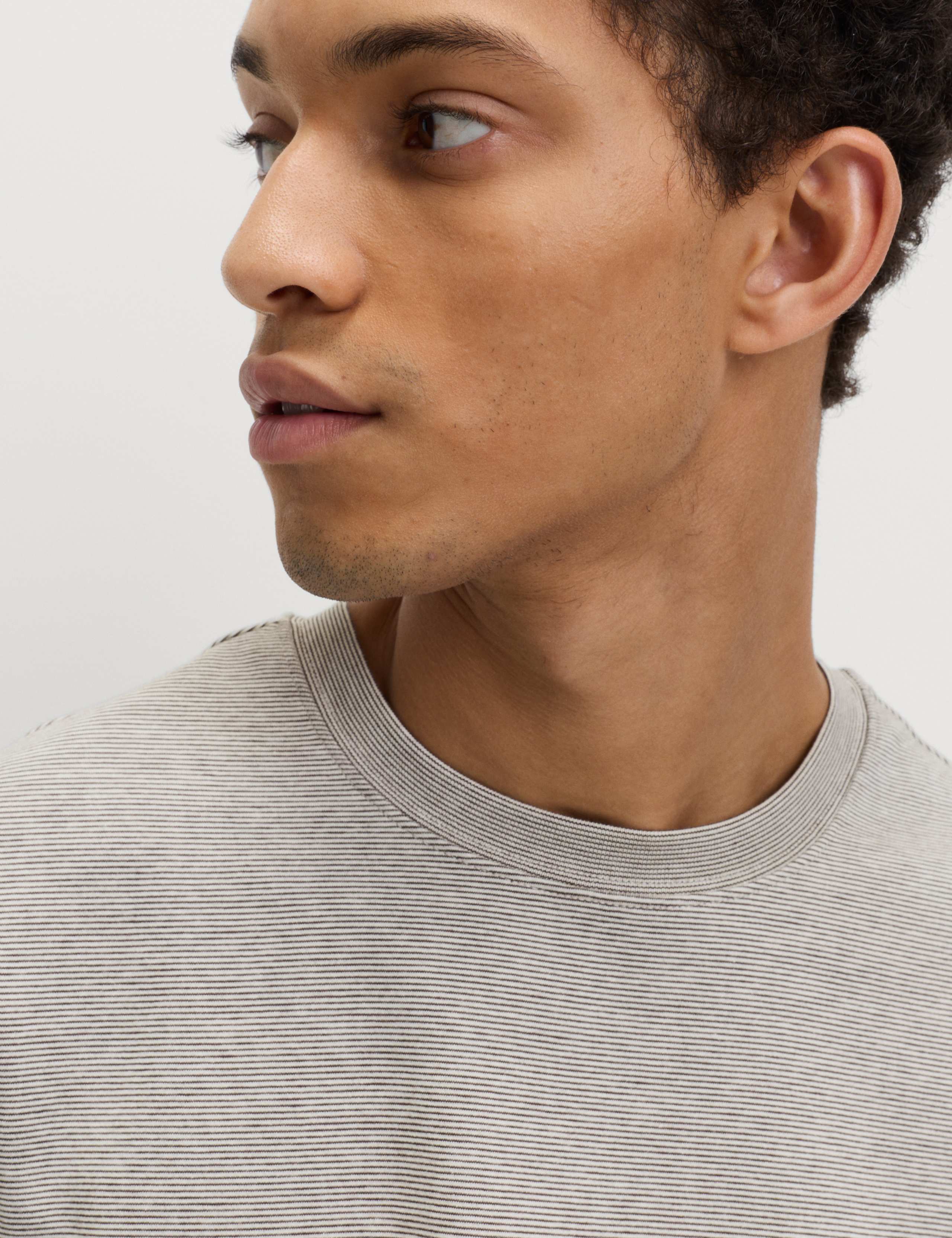 Cotton Rich Ultimate Performance Striped T-Shirt 3 of 4