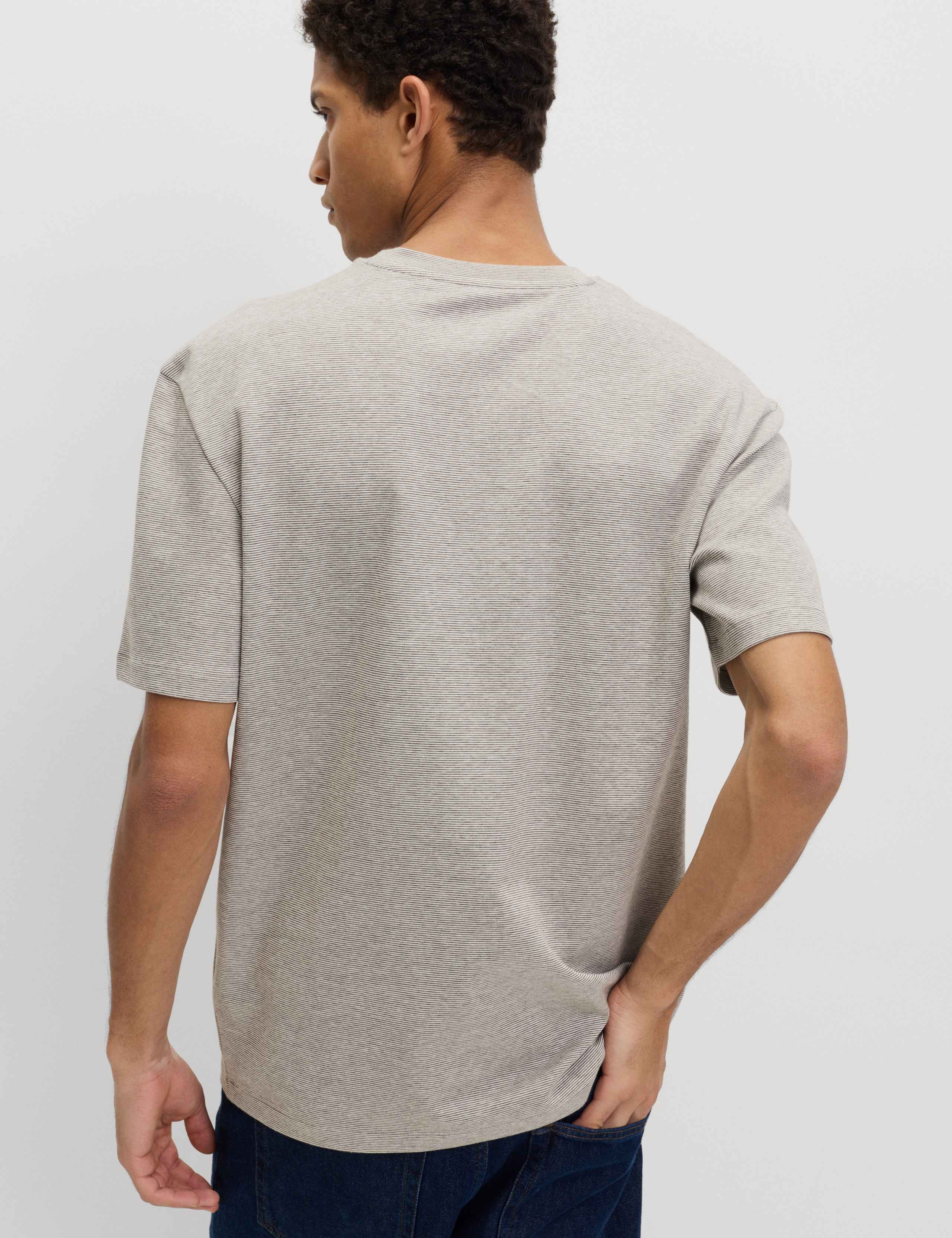 Cotton Rich Ultimate Performance Striped T-Shirt 4 of 4