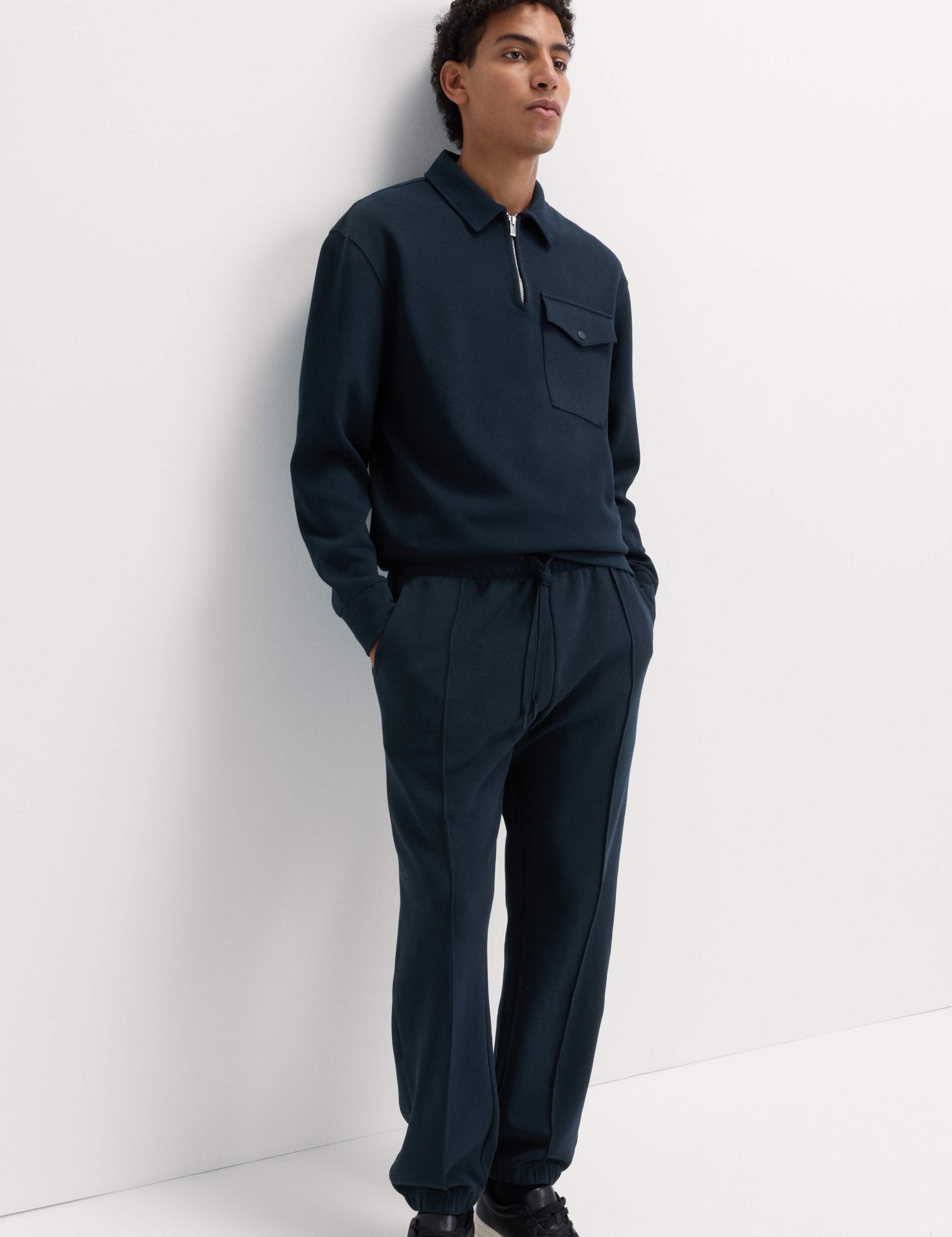 Cotton Blend Pique Half Zip Top 4 of 5