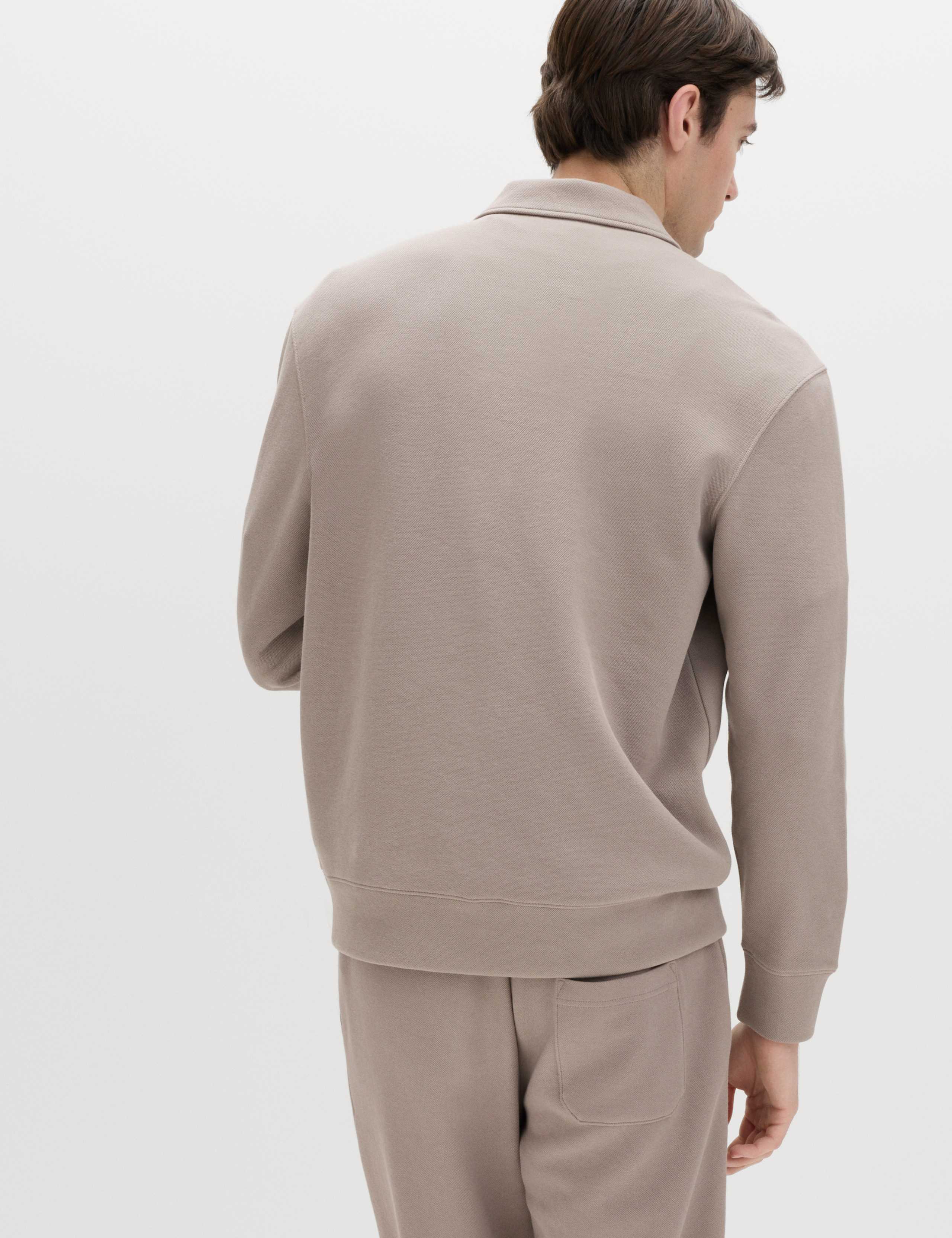 Cotton Blend Pique Half Zip Top 5 of 6