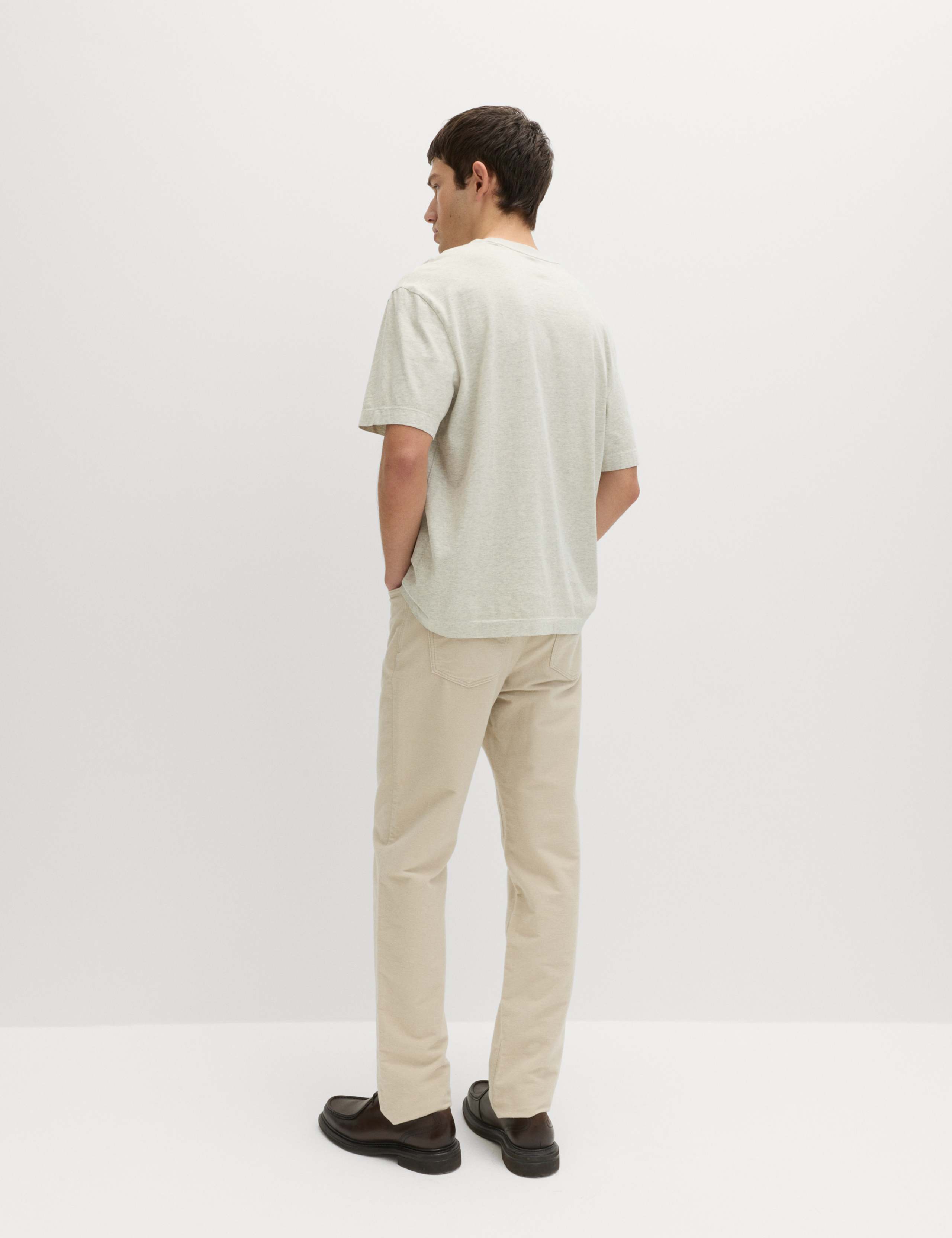 Relaxed Pure Cotton Garment Dyed T-Shirt 4 of 5