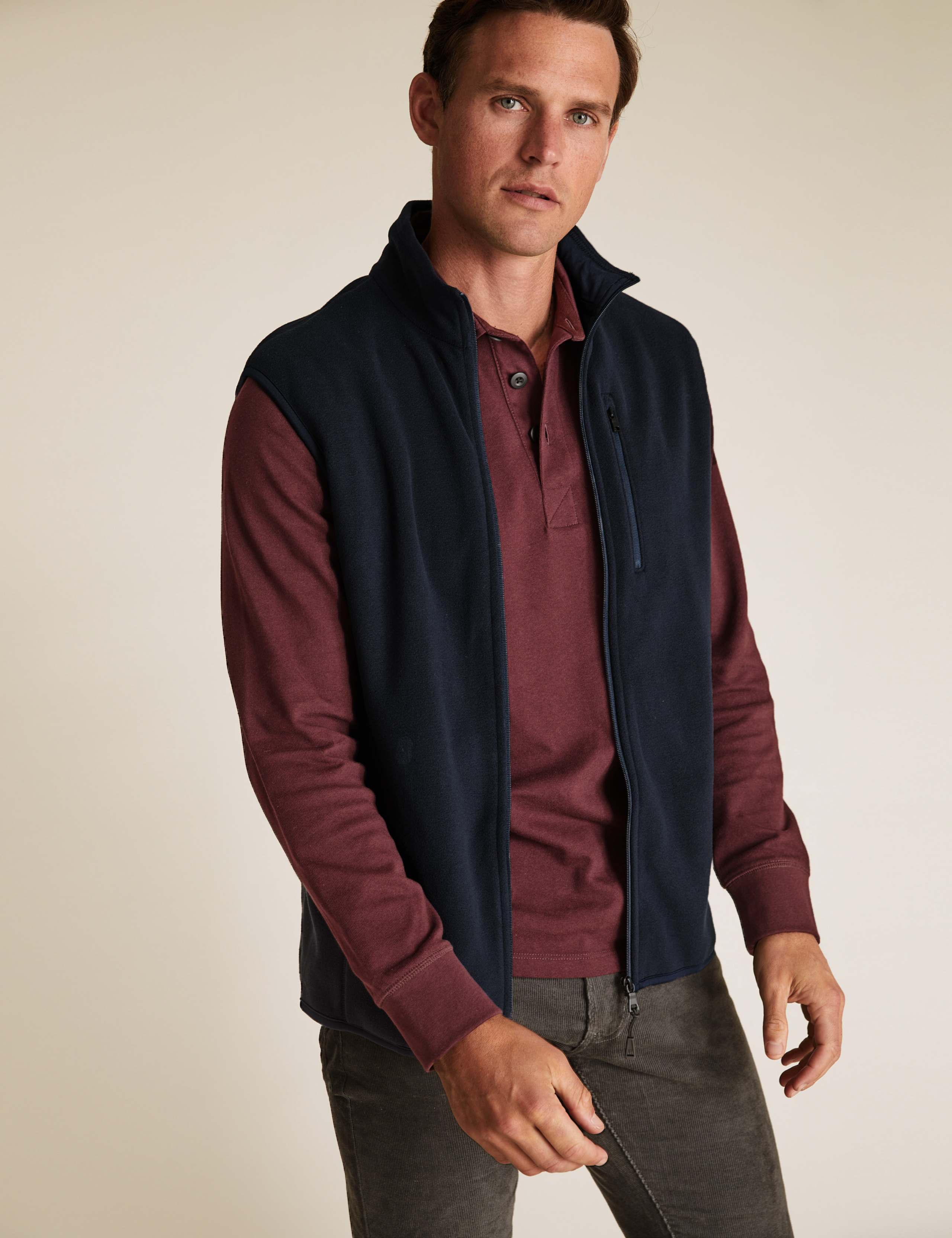 Zip Up Fleece Gilet 5 of 6