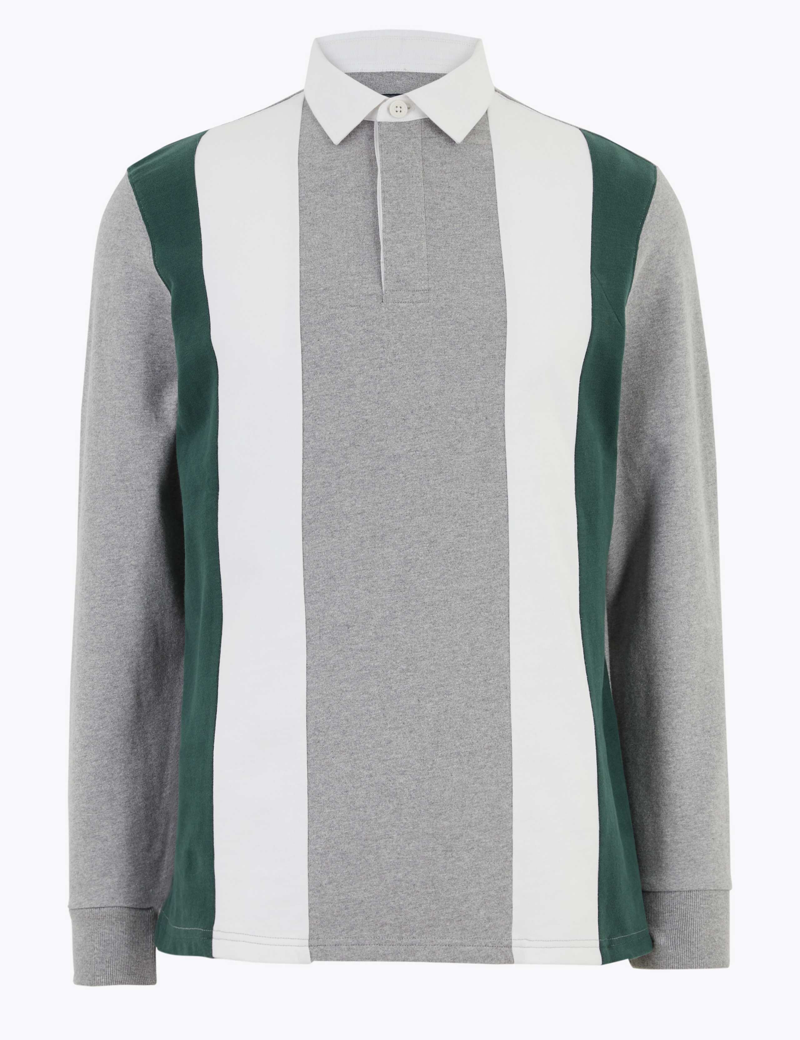 Pure Cotton Striped Rugby Shirt 2 of 4
