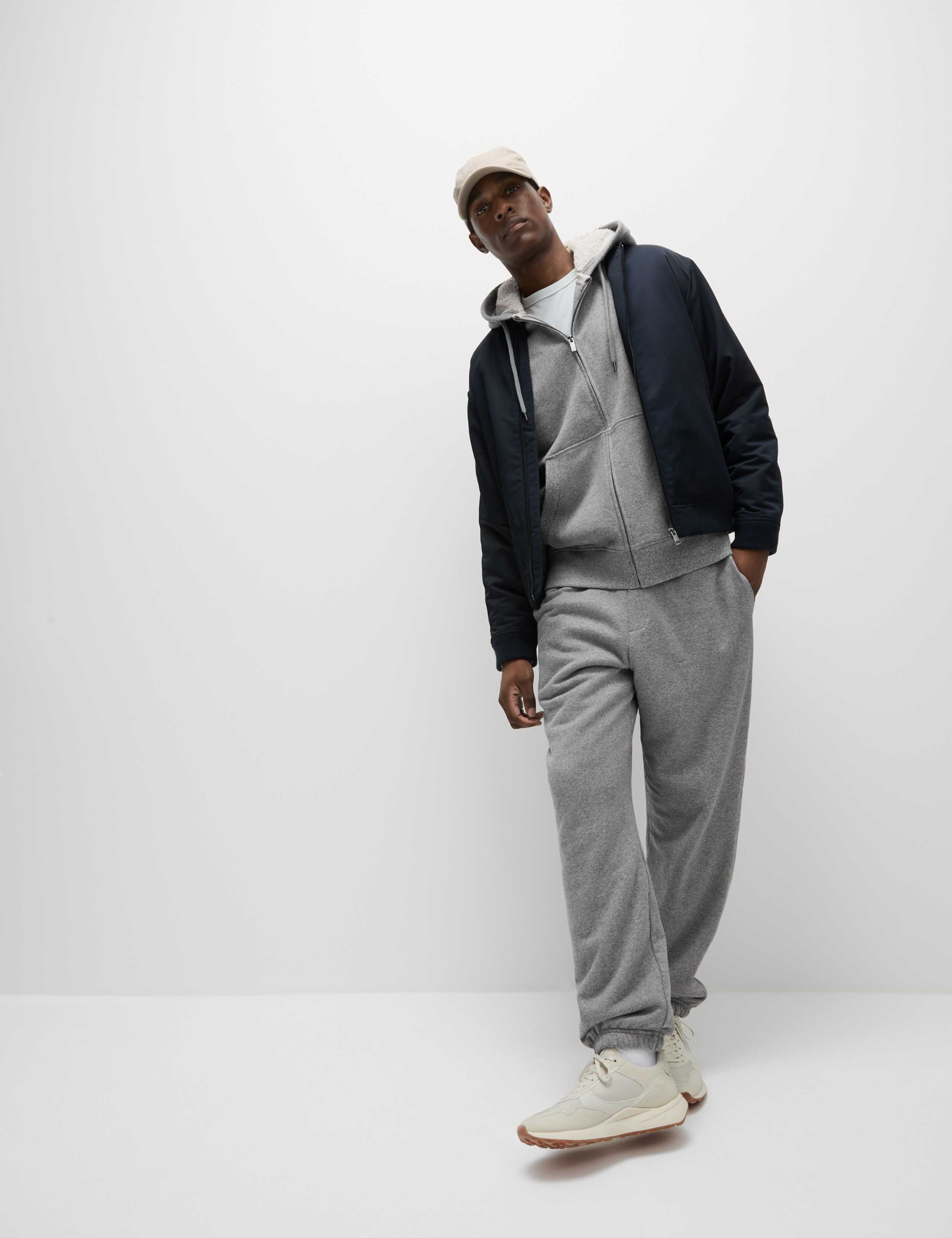 Pure Cotton Fleece Lined Joggers 4 of 5
