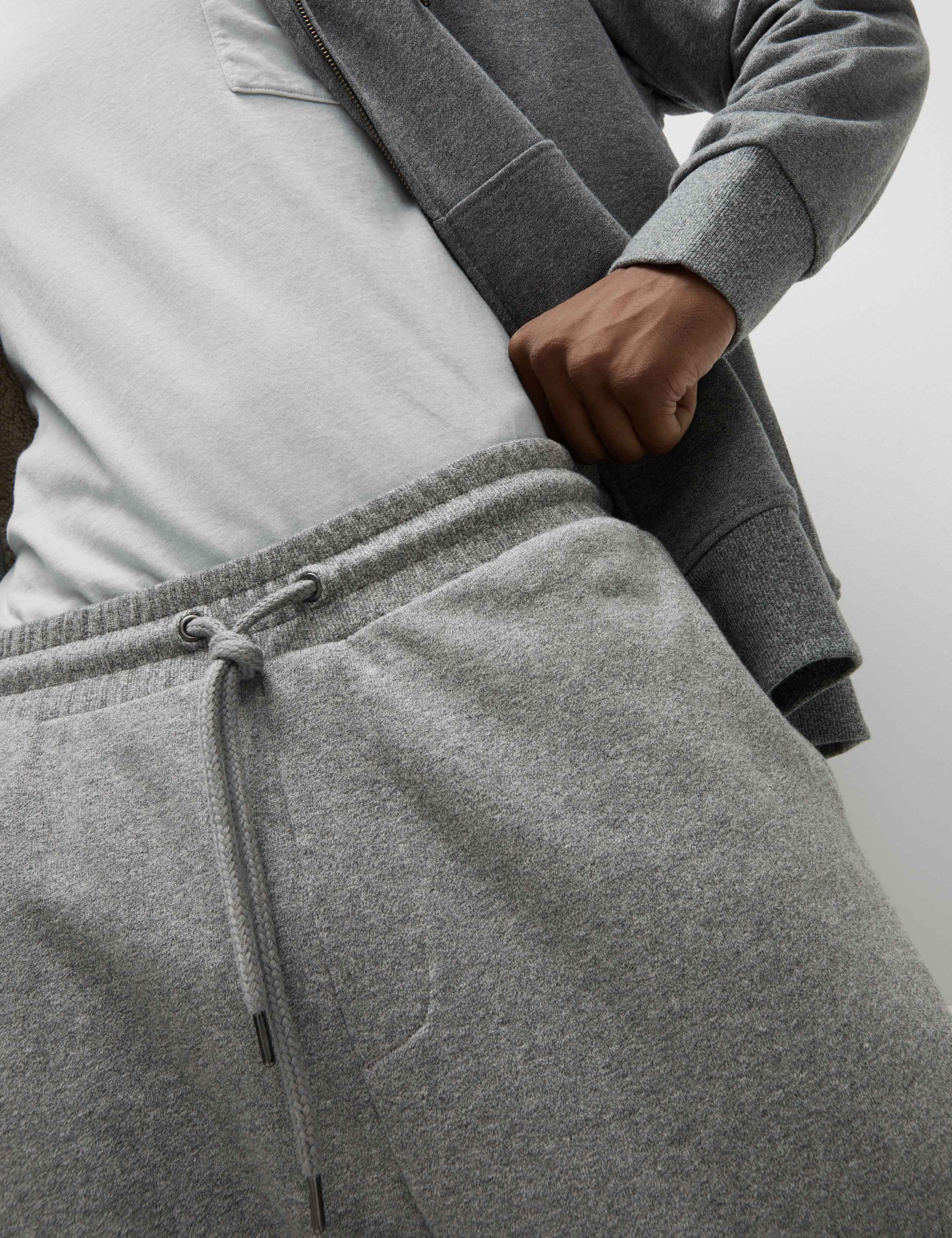 Pure Cotton Fleece Lined Joggers 5 of 5