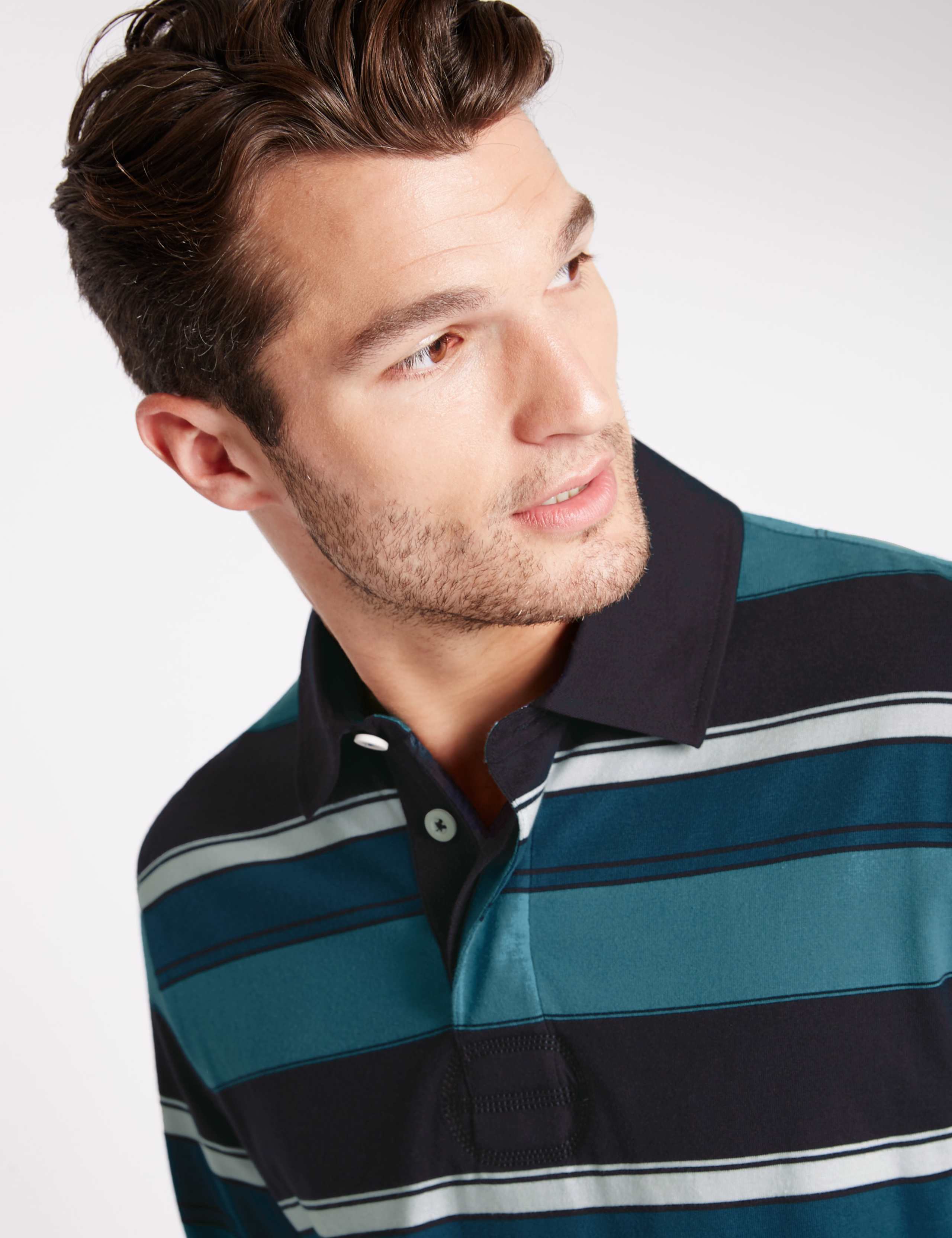 Pure Cotton Striped Rugby Top 3 of 3