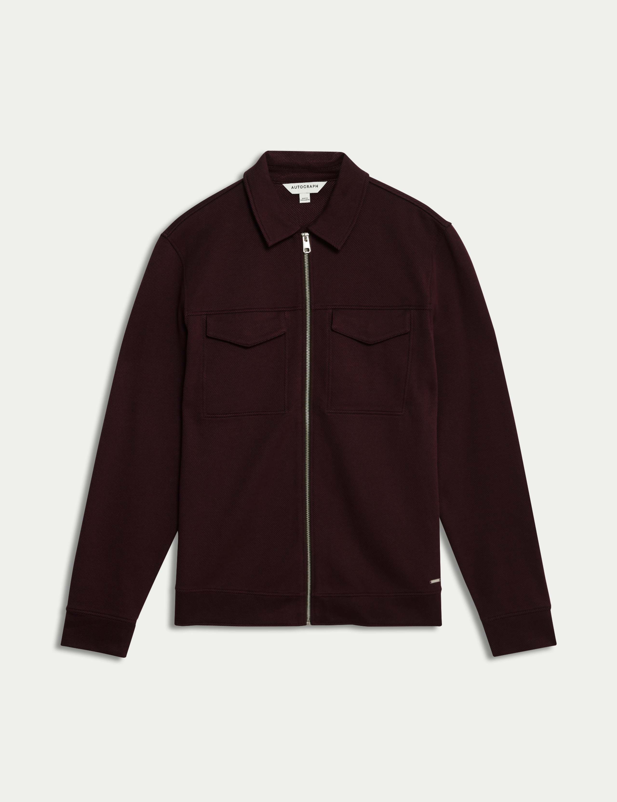 Cotton Rich Twill Textured Overshirt 2 of 7