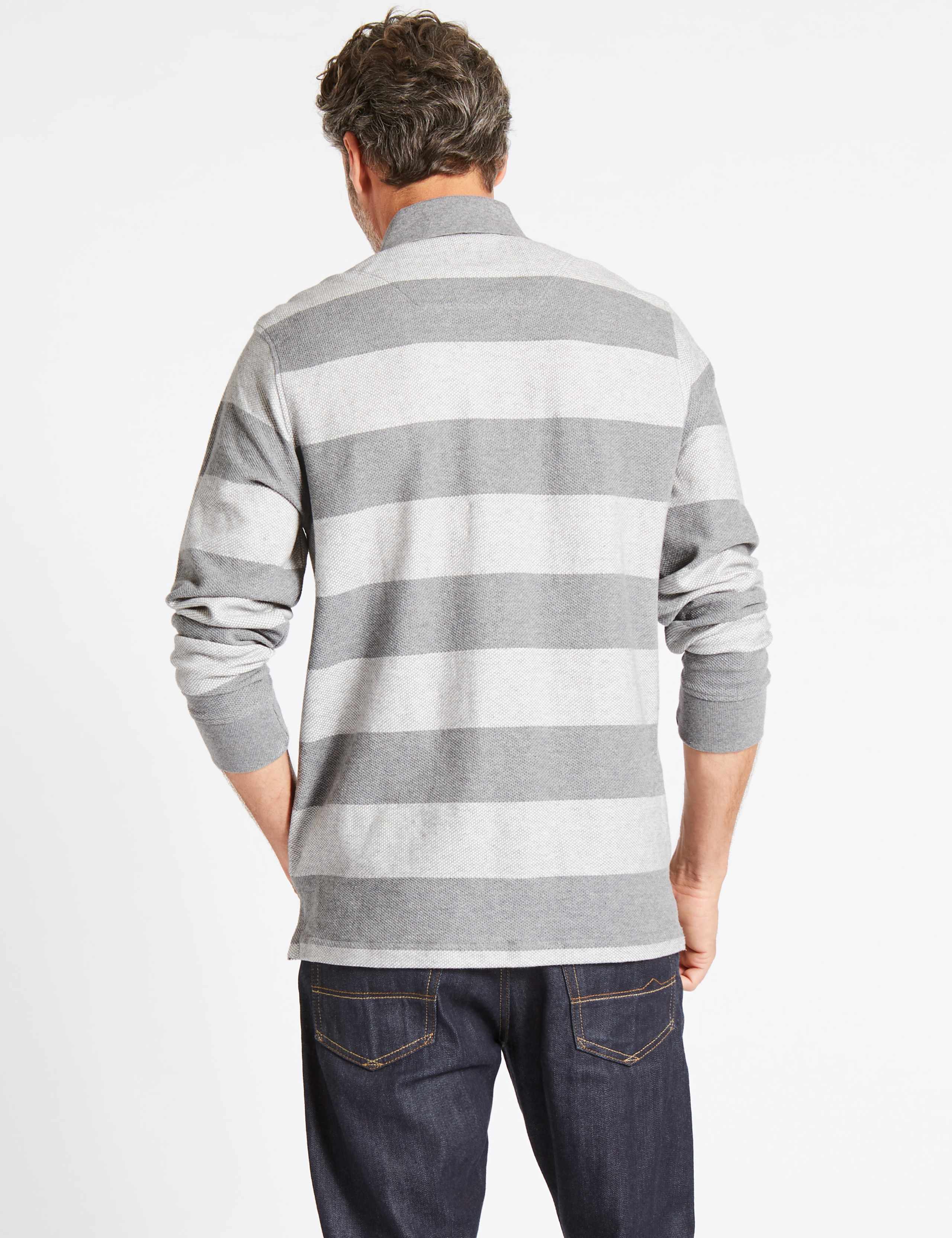Pure Cotton Striped Rugby Top 4 of 5