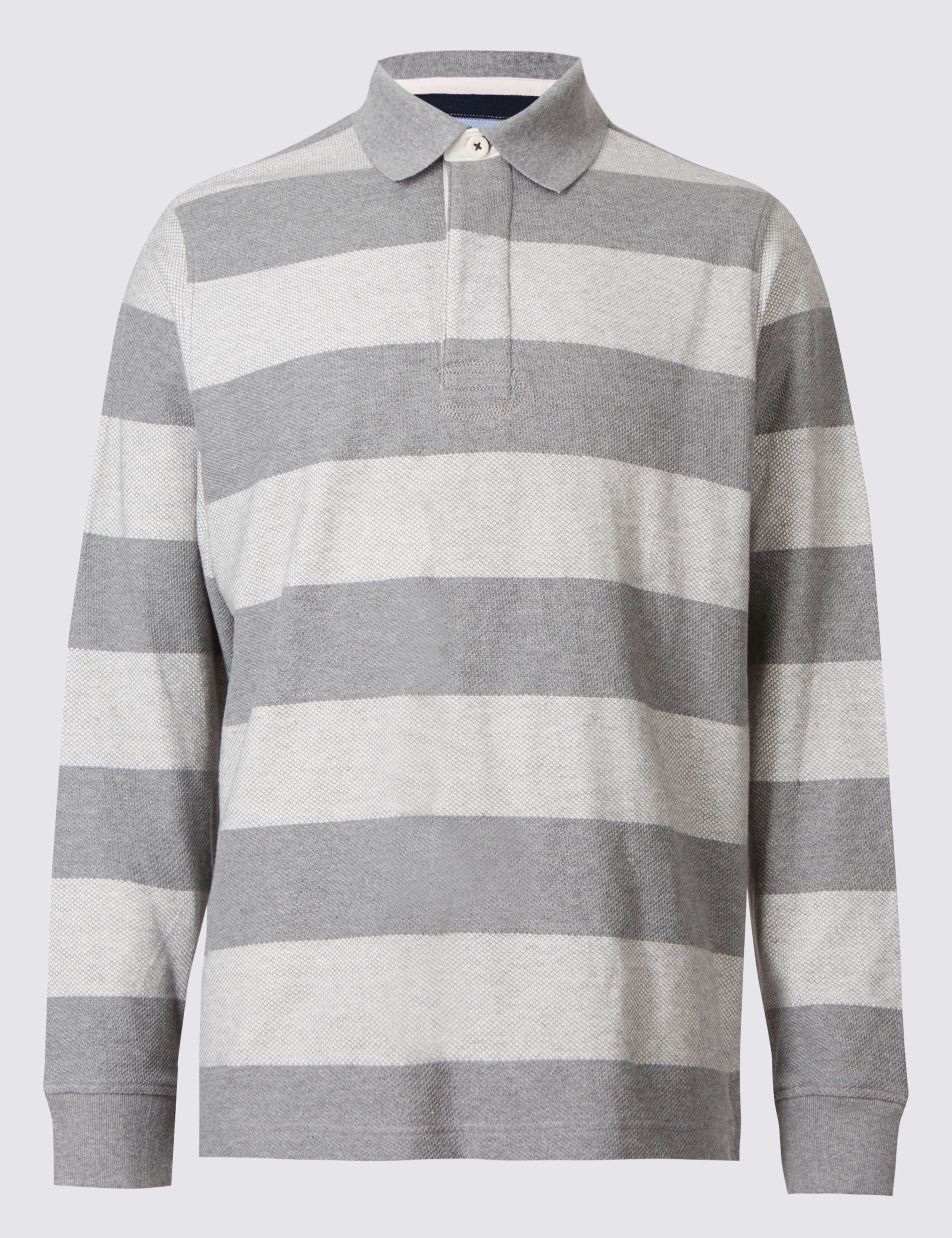 Pure Cotton Striped Rugby Top 2 of 5