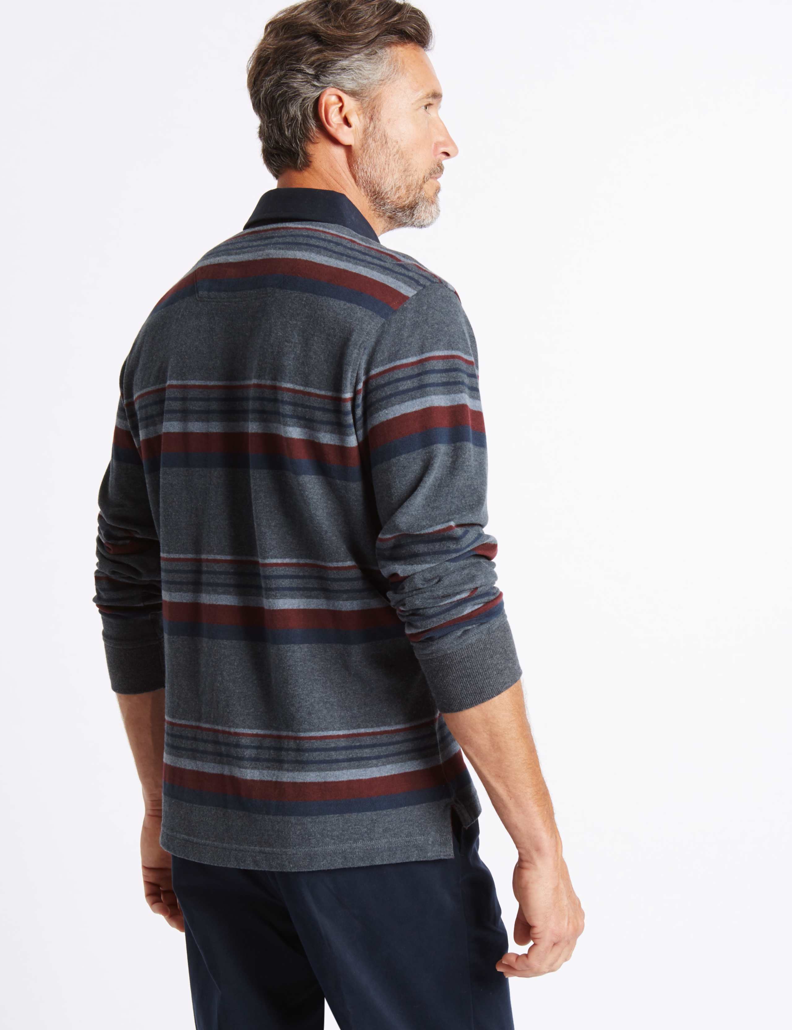 Pure Cotton Striped Rugby Top 3 of 3