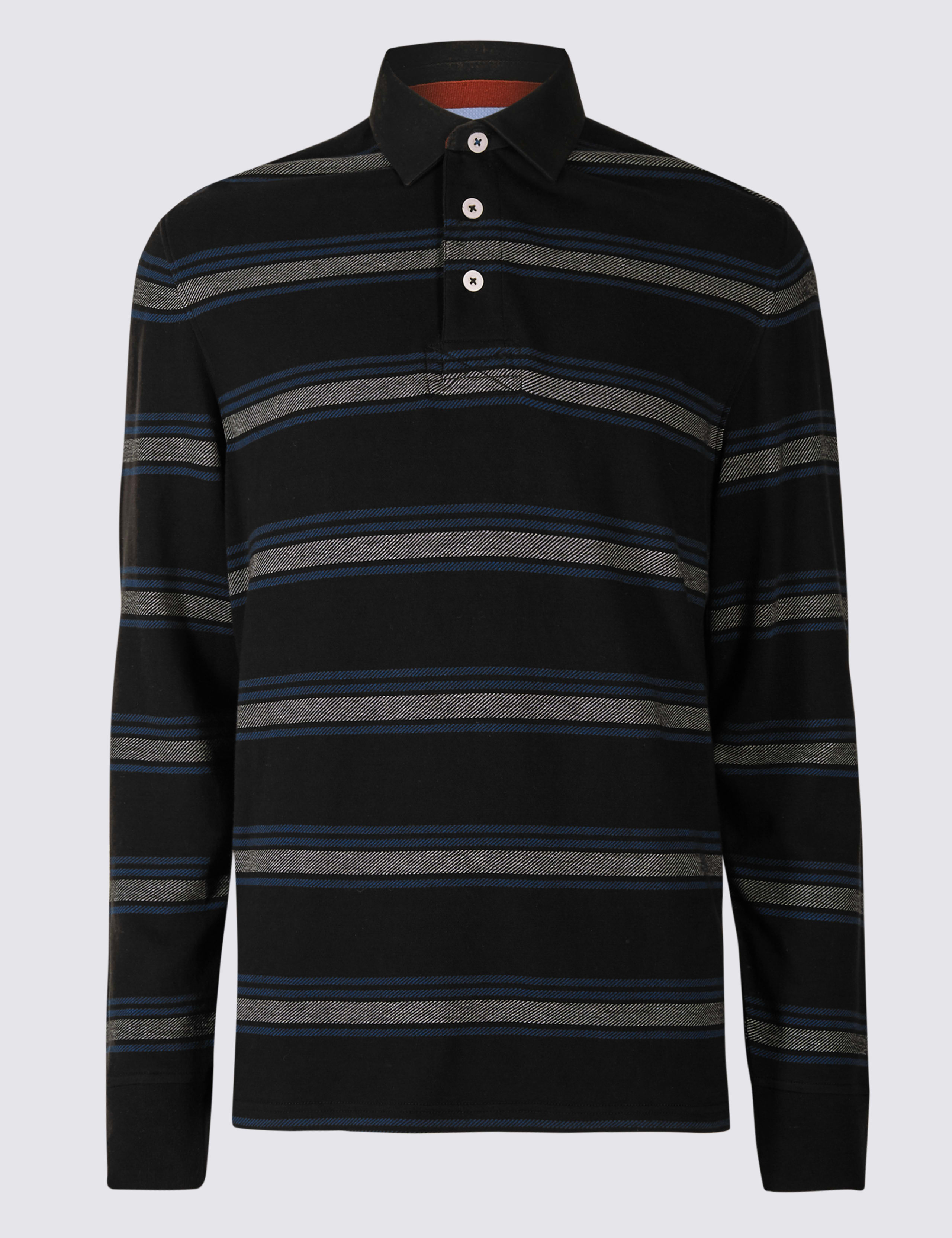 Pure Cotton Striped Rugby Top 2 of 4