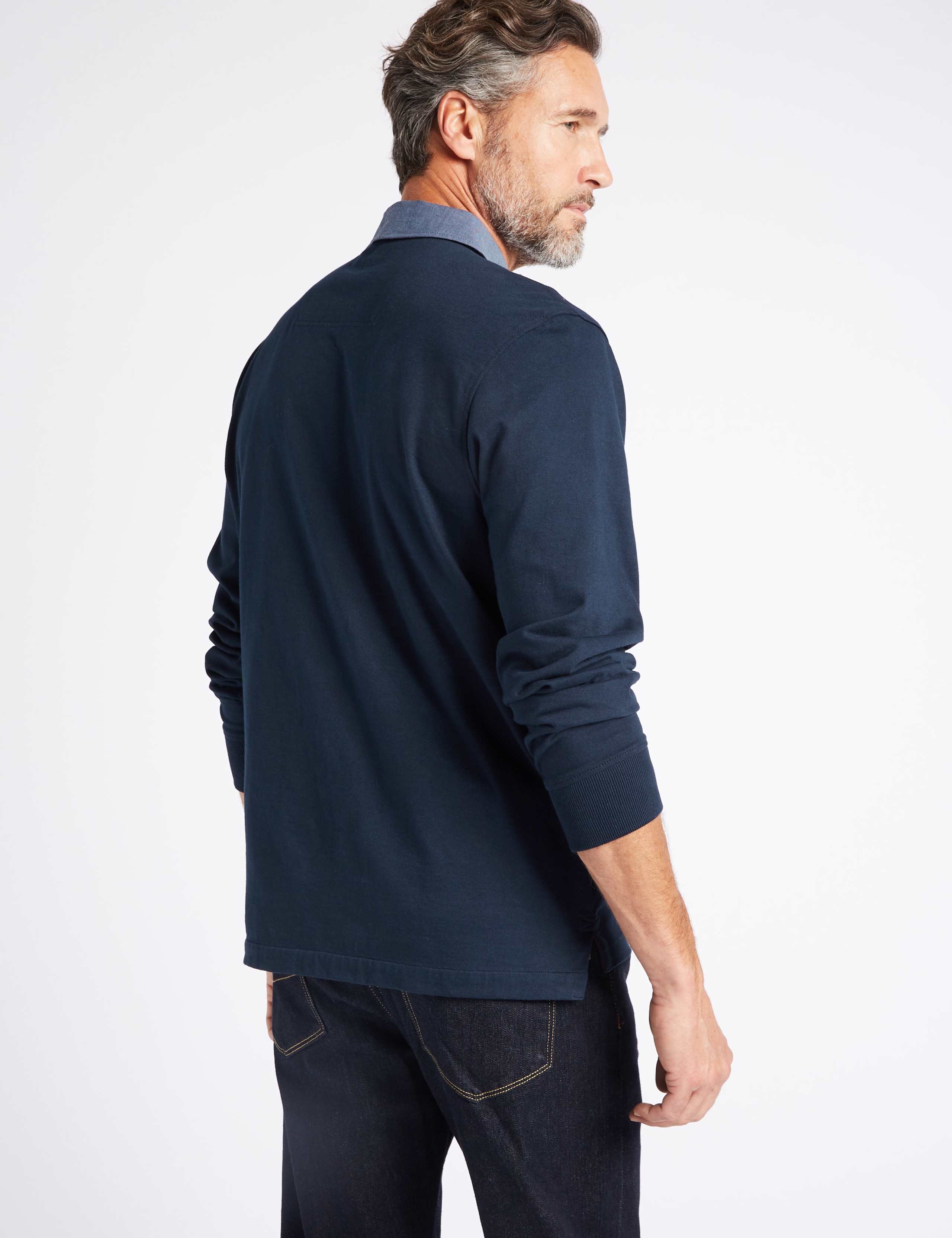 Pure Cotton Striped Rugby Top 4 of 4