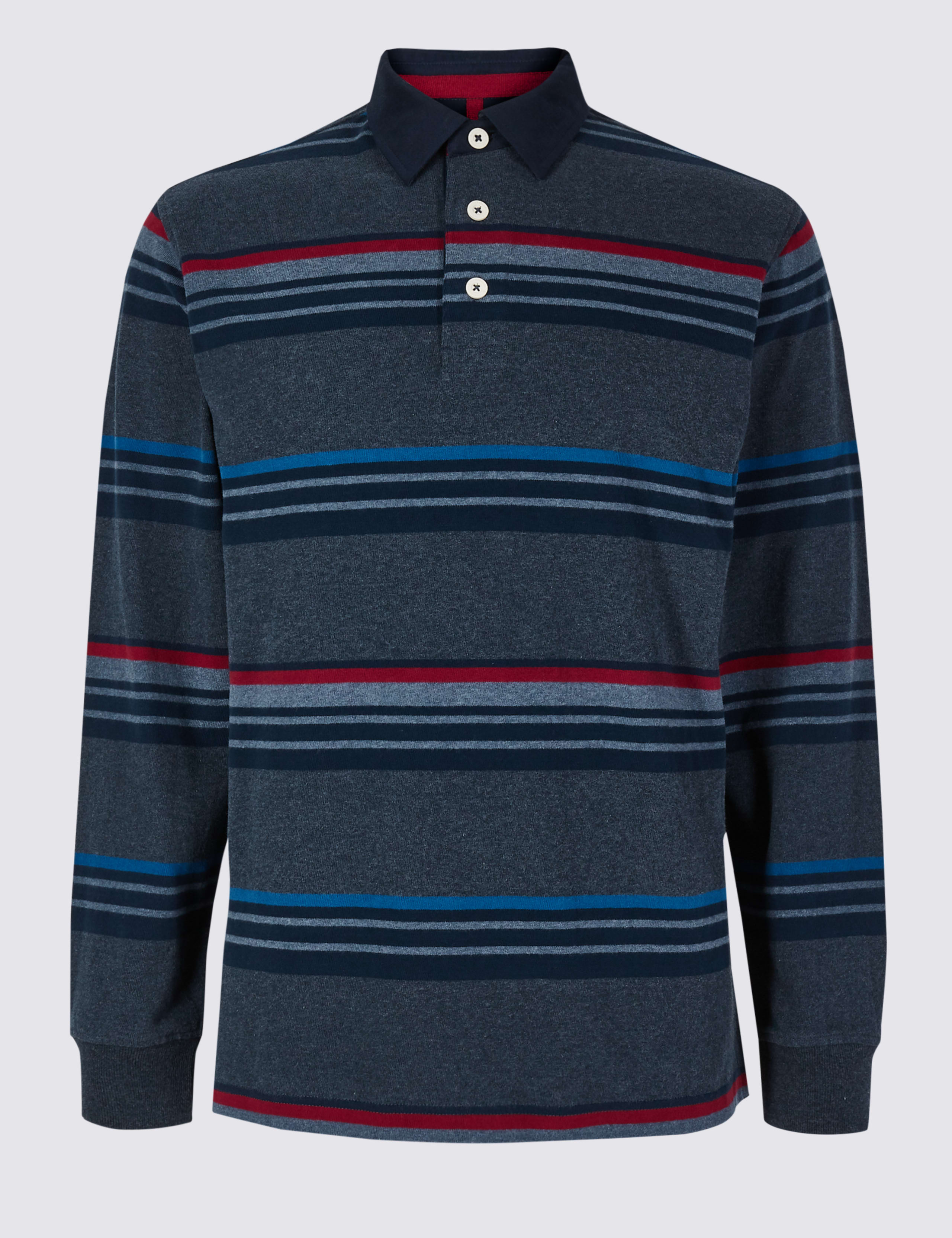 Pure Cotton Striped Rugby Top 2 of 5