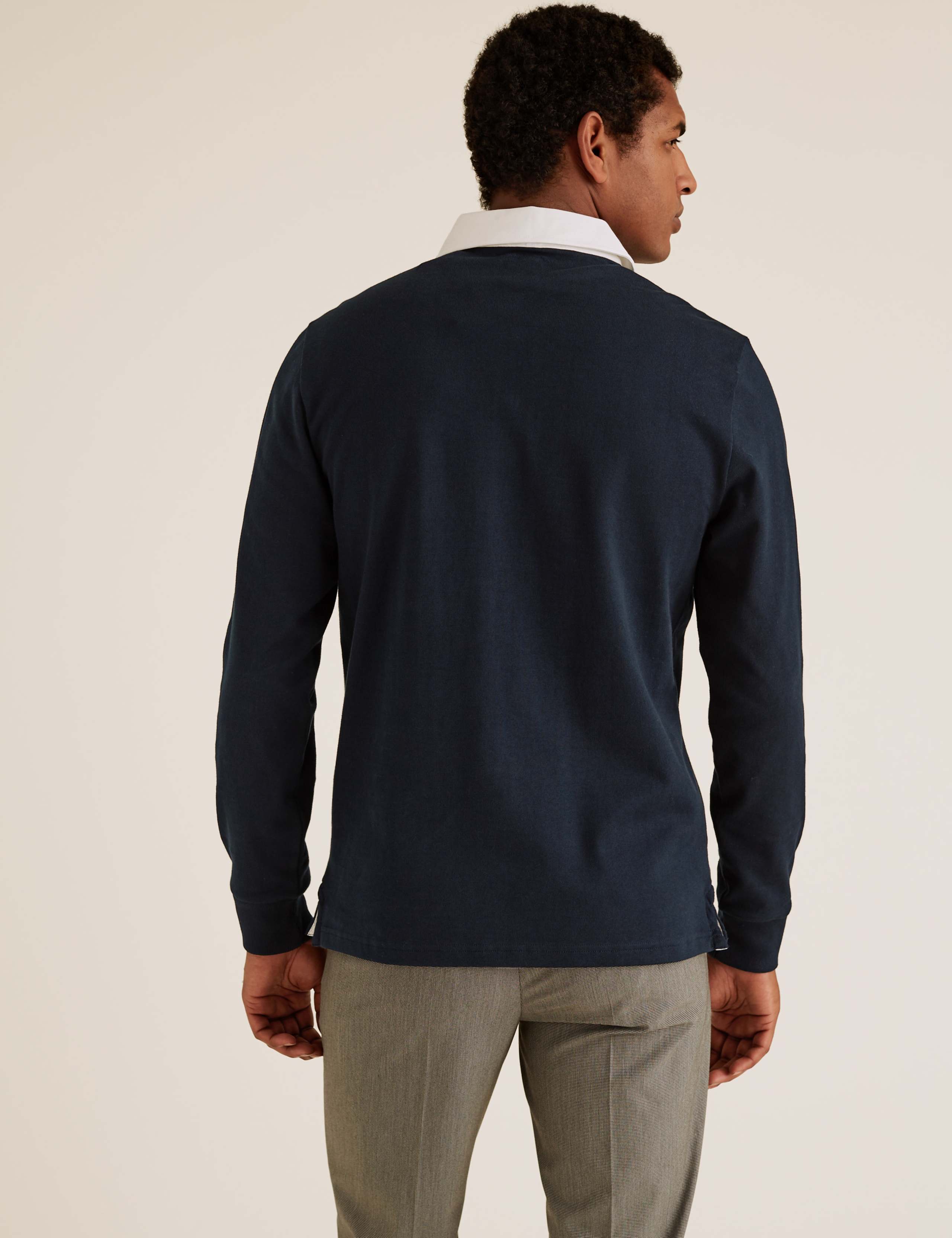 Pure Cotton Long Sleeve Rugby Top 4 of 5