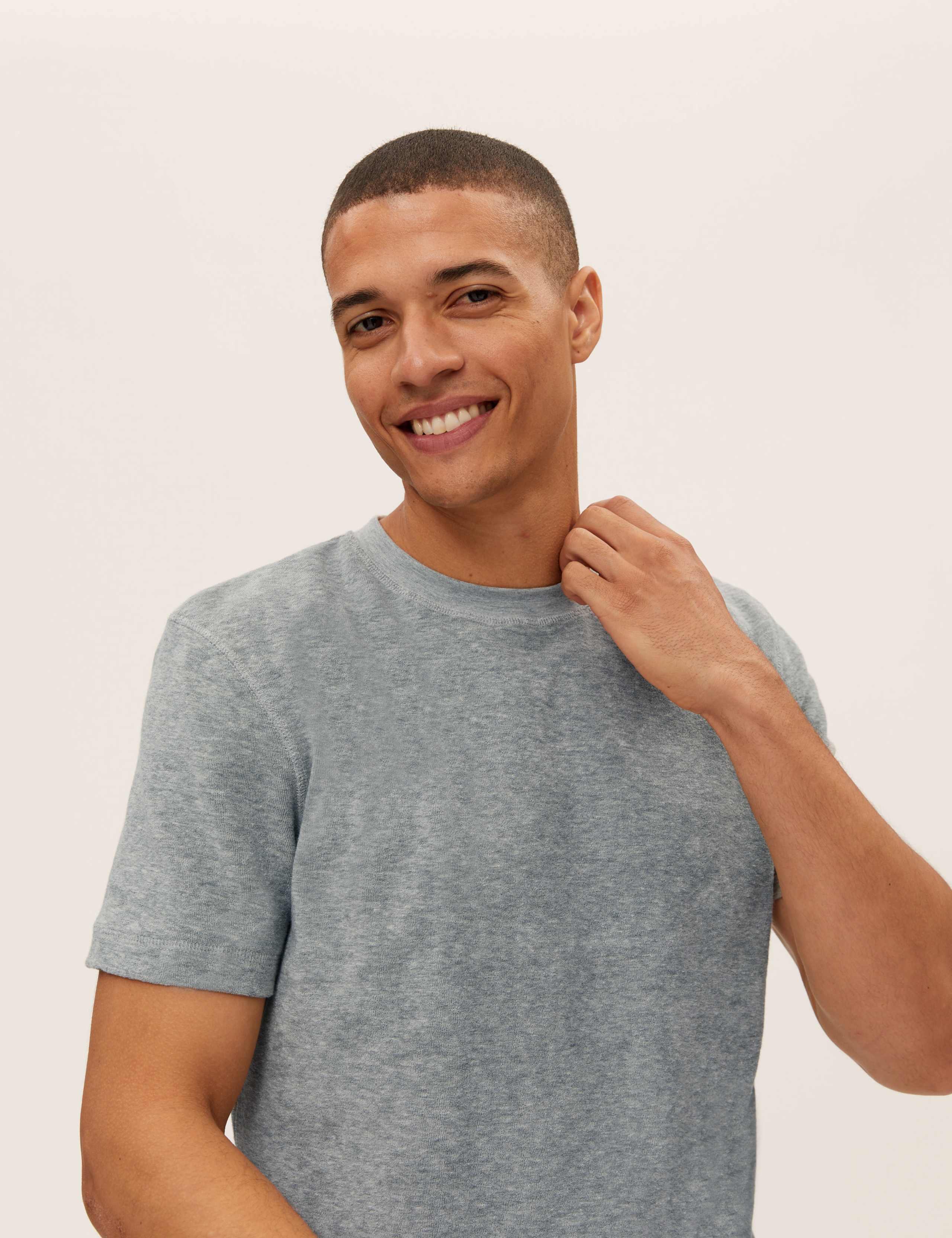 Cotton Rich Towelling T-Shirt 1 of 5