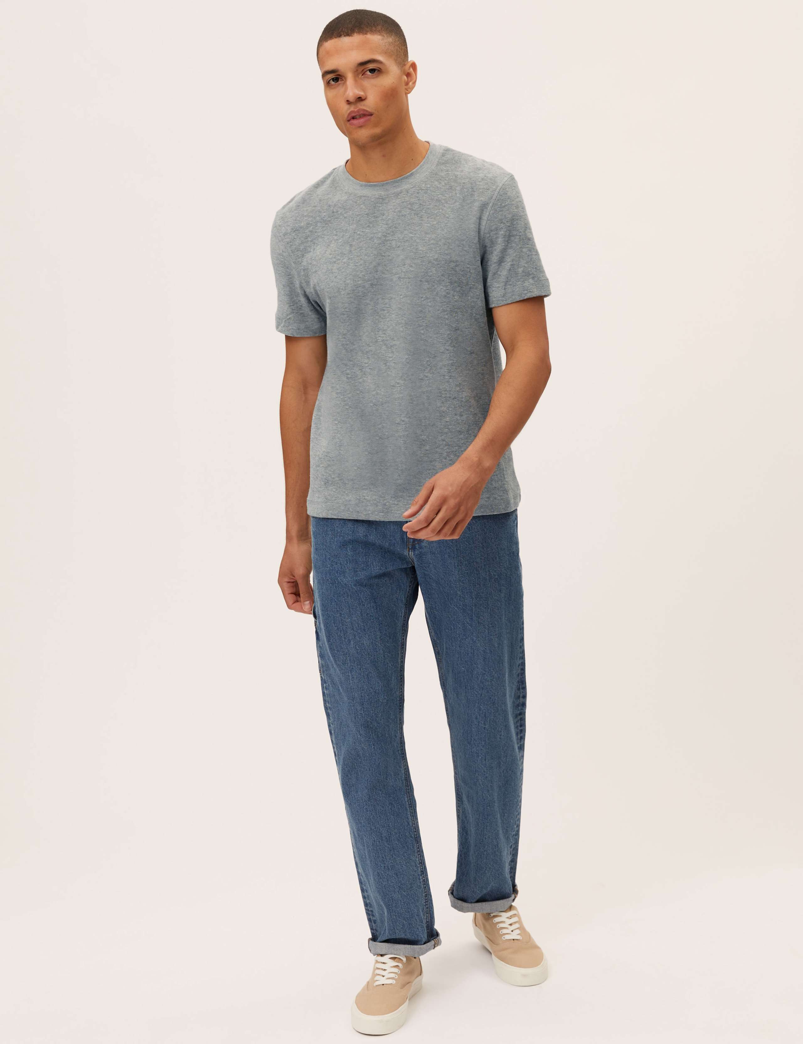 Cotton Rich Towelling T-Shirt 3 of 5