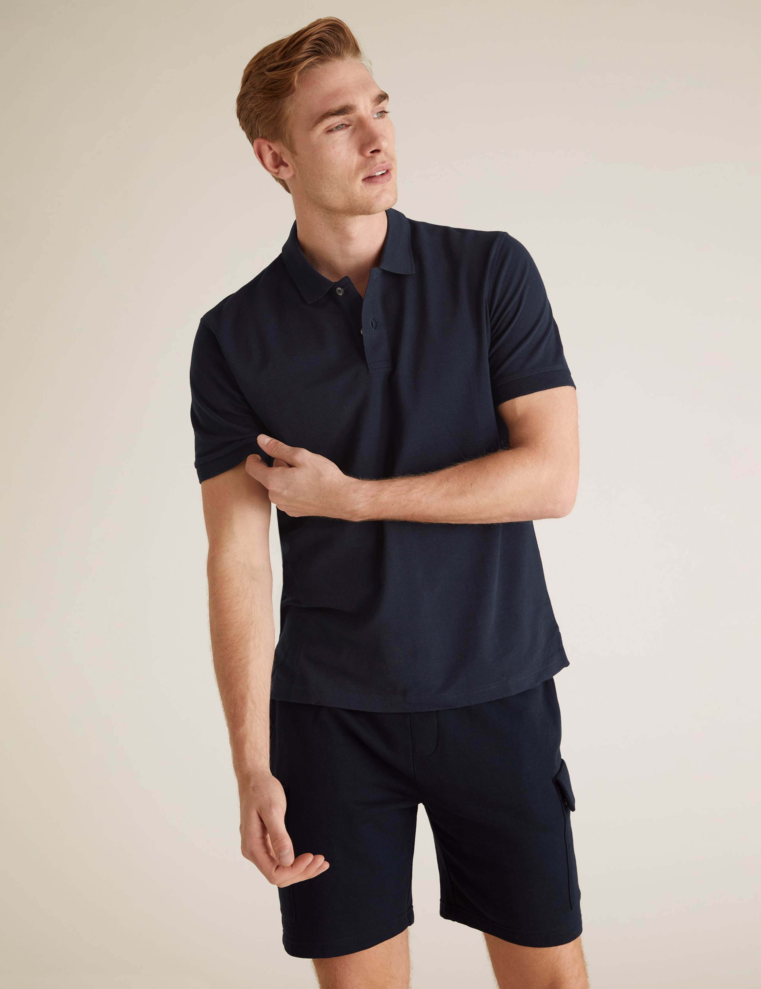 2 Pack Pure Cotton Polo Shirts 2 of 3