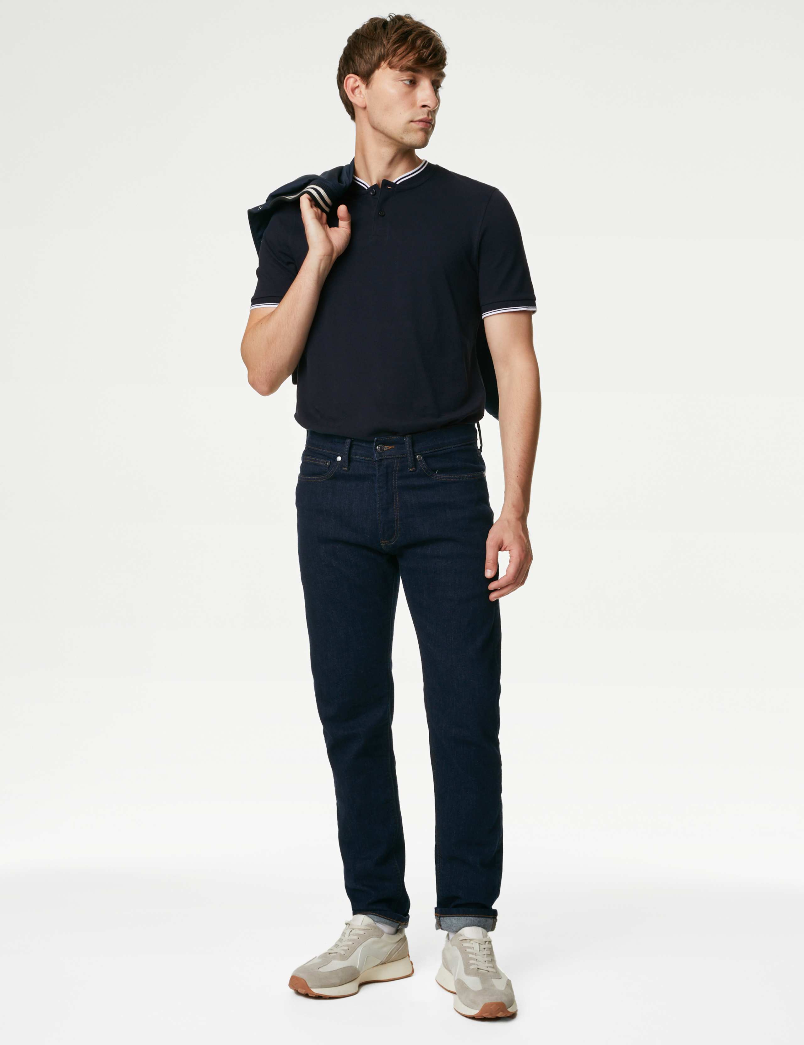 Pure Cotton Baseball Collar Polo 3 of 4