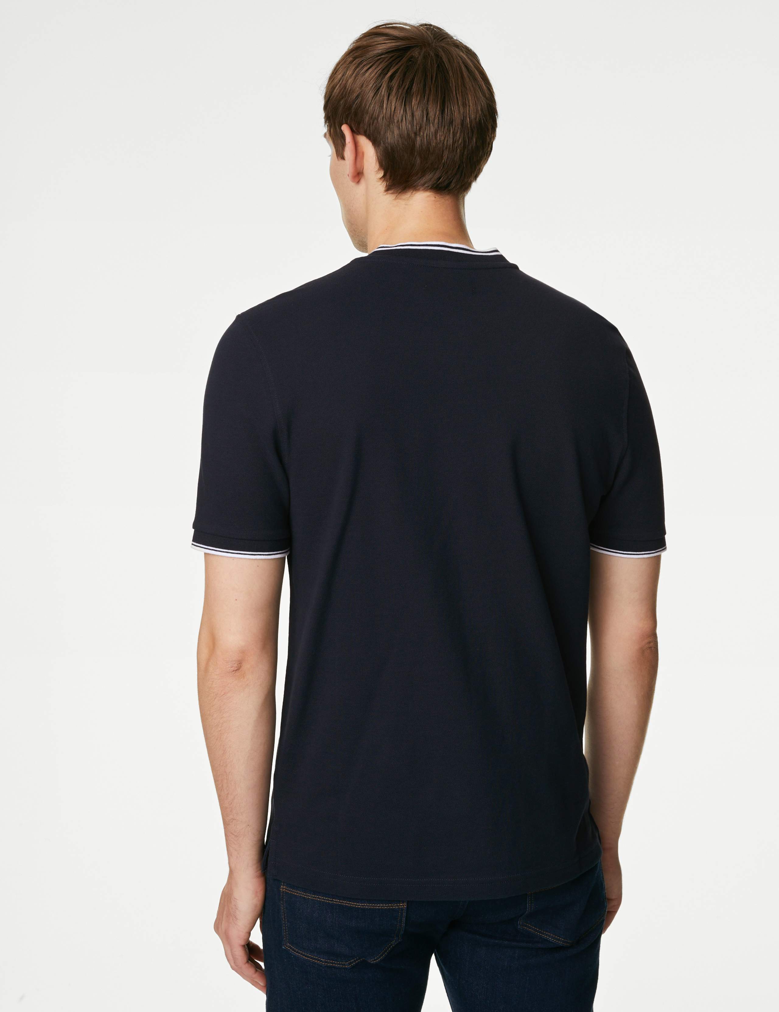 Pure Cotton Baseball Collar Polo 4 of 4