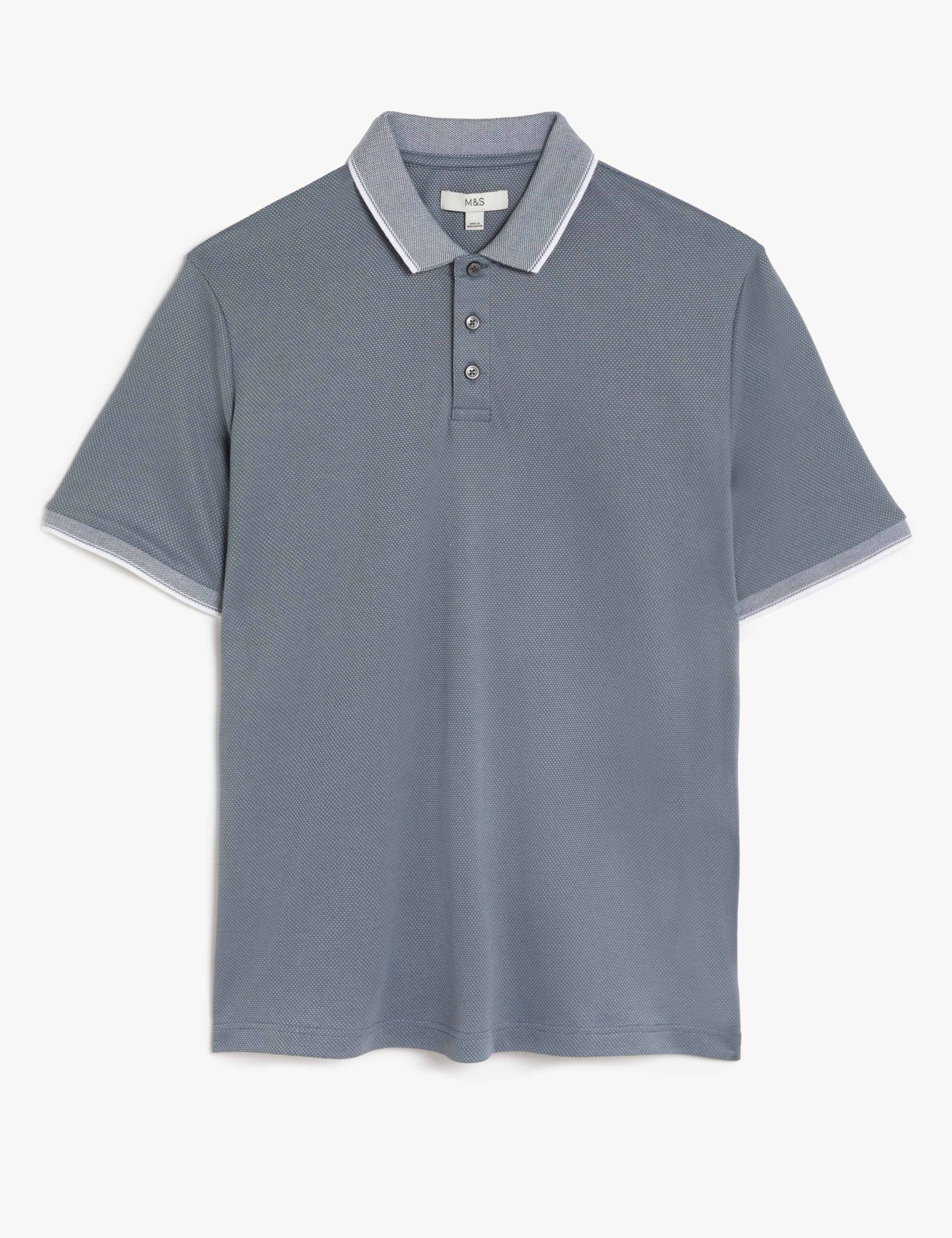 Modal Rich Tipped Collar Polo Shirt 1 of 1