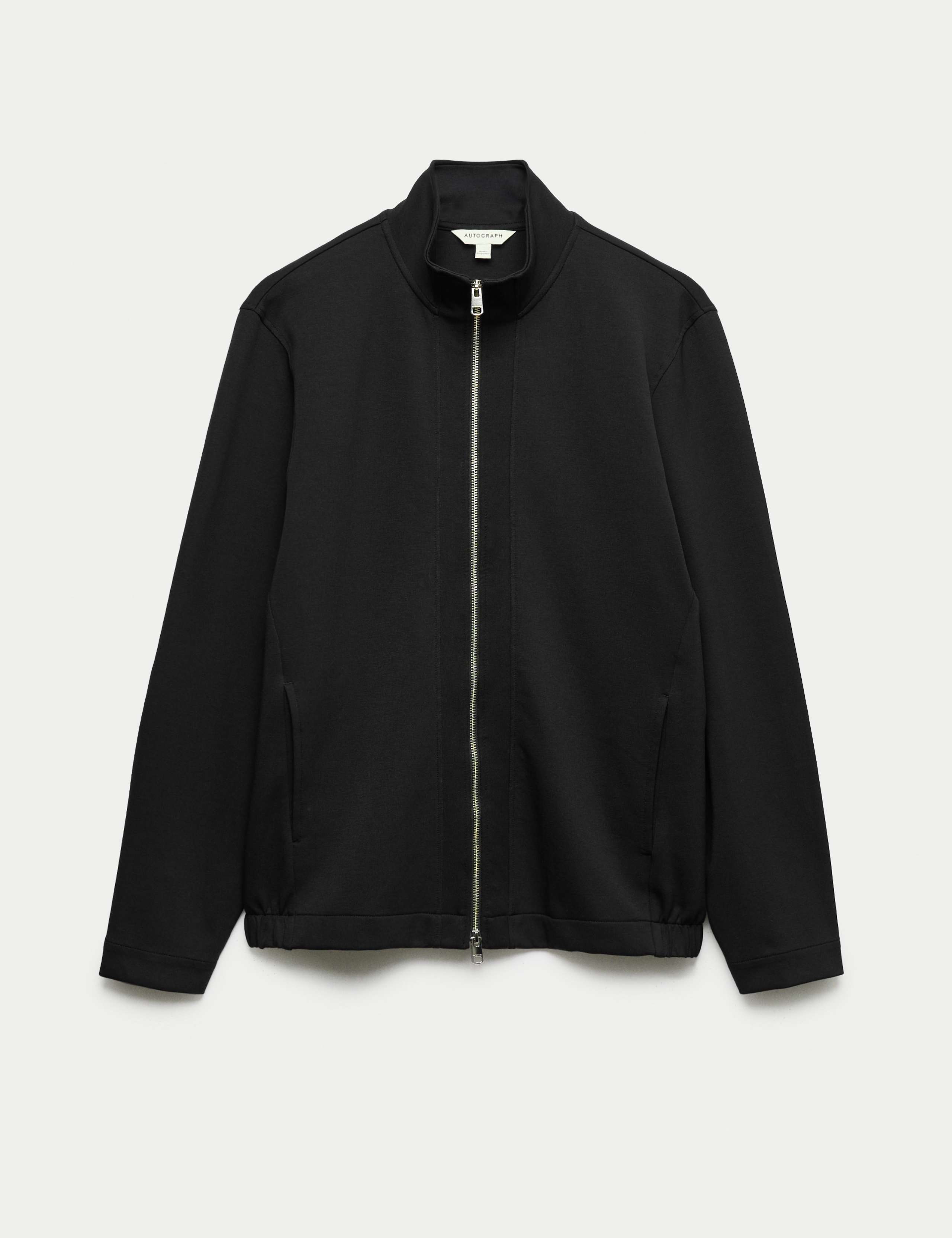 Cotton Rich Funnel Neck Zip Up Jacket 2 of 6