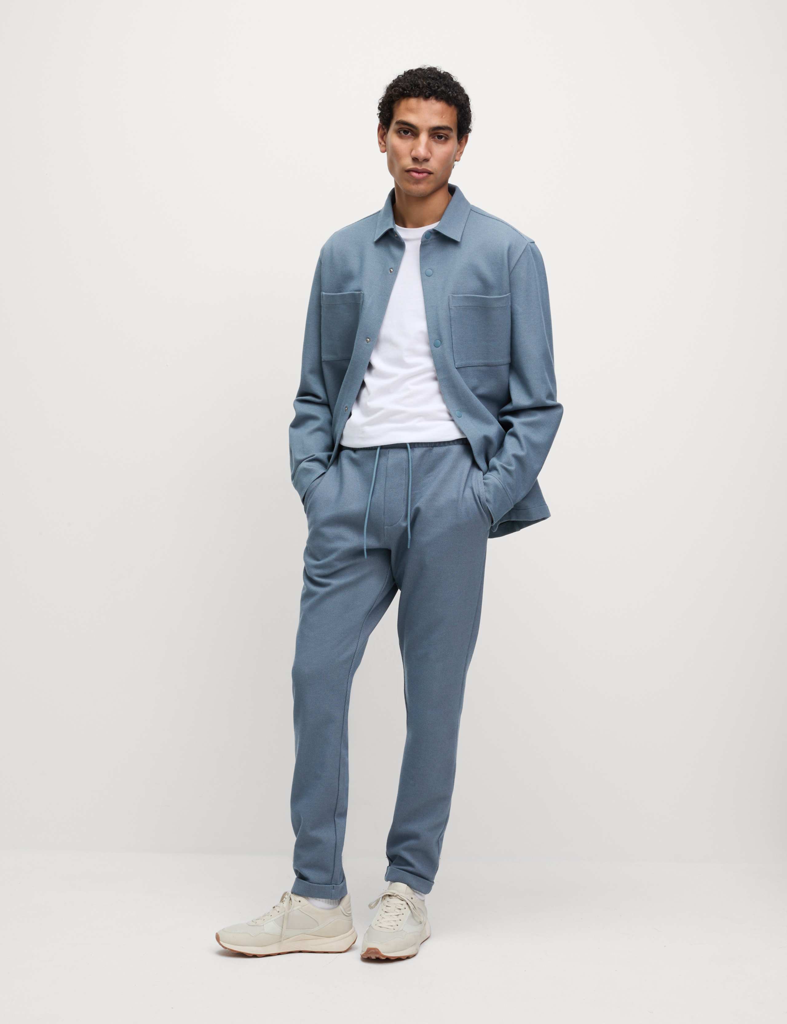 Smart Tapered Joggers with Stretch 1 of 5