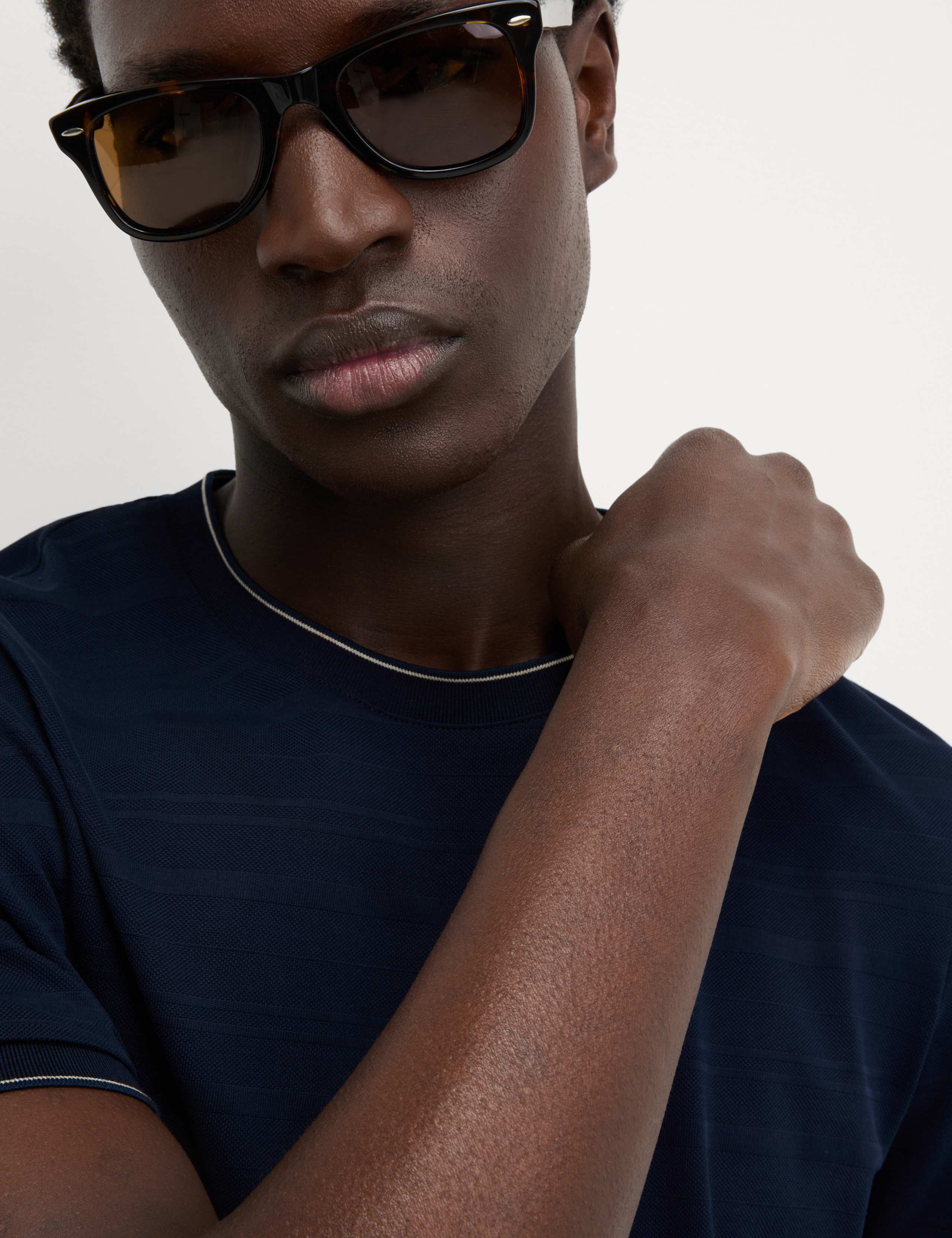 Pure Cotton Textured T-Shirt 4 of 5