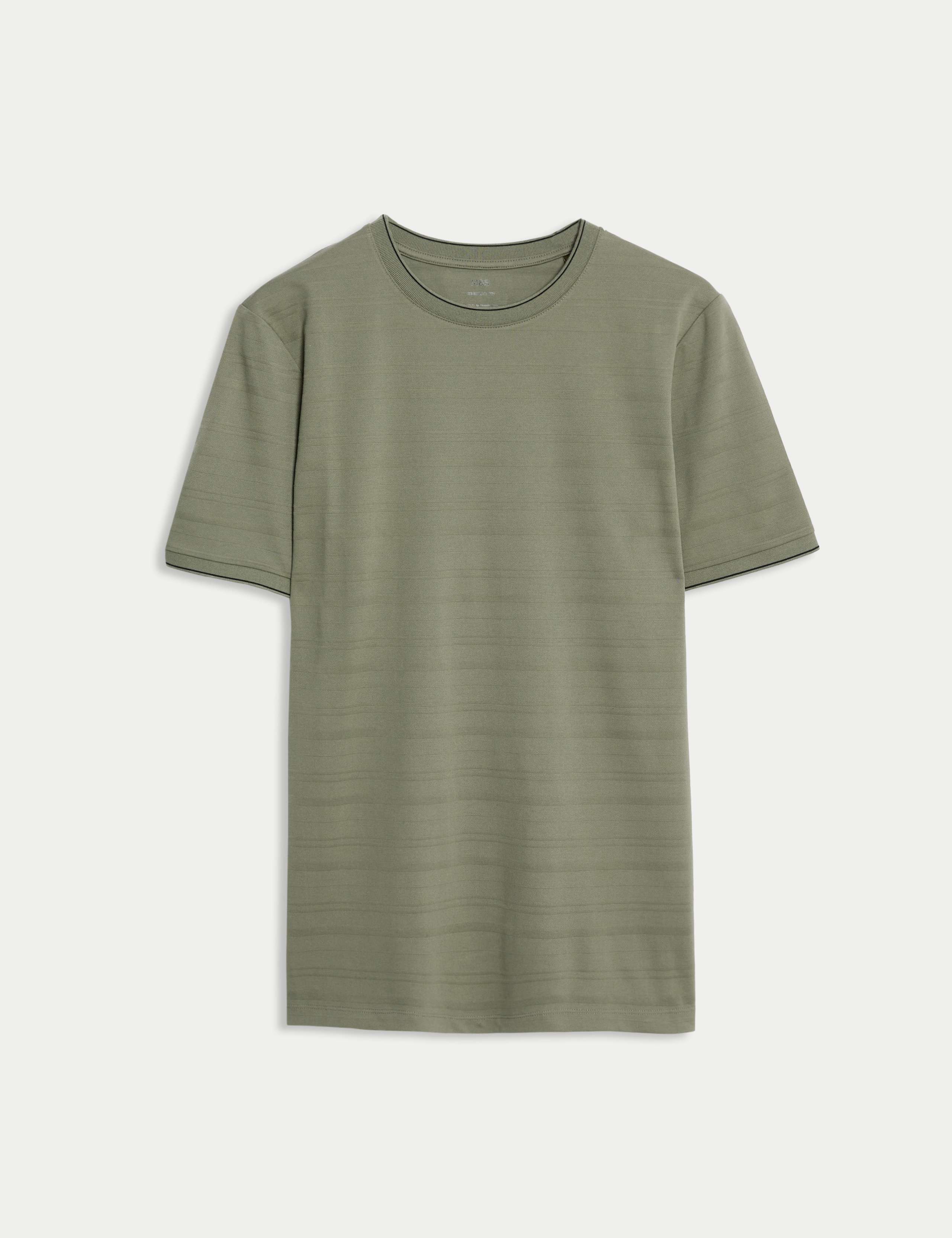 Pure Cotton Textured T-Shirt 2 of 5