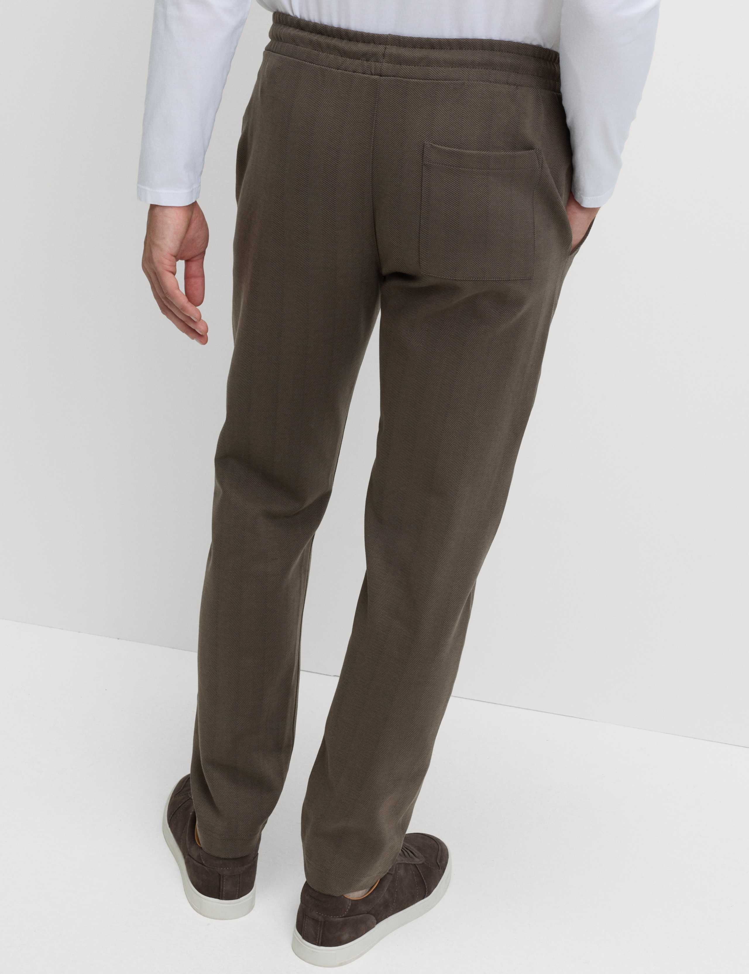 Cotton Rich Herringbone Joggers 3 of 6