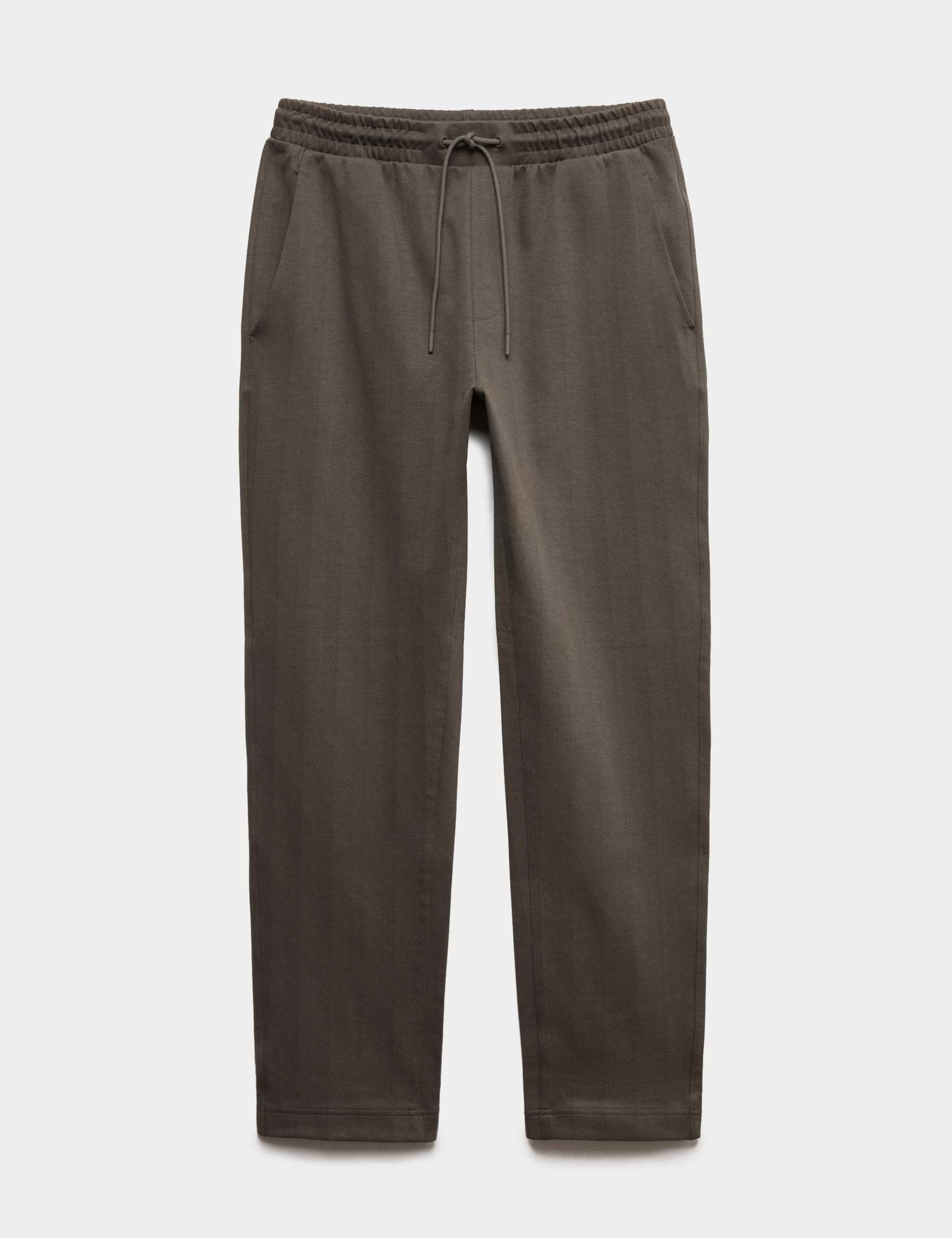 Cotton Rich Herringbone Joggers 2 of 6
