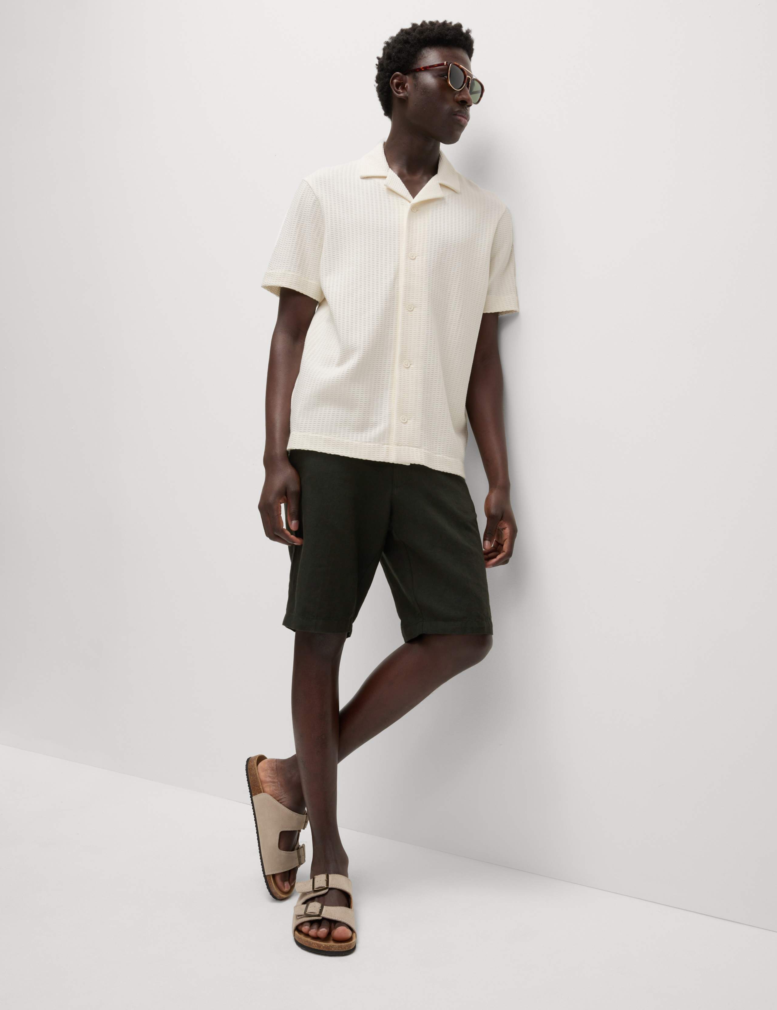Cotton Rich Seersucker Polo Shirt 6 of 6