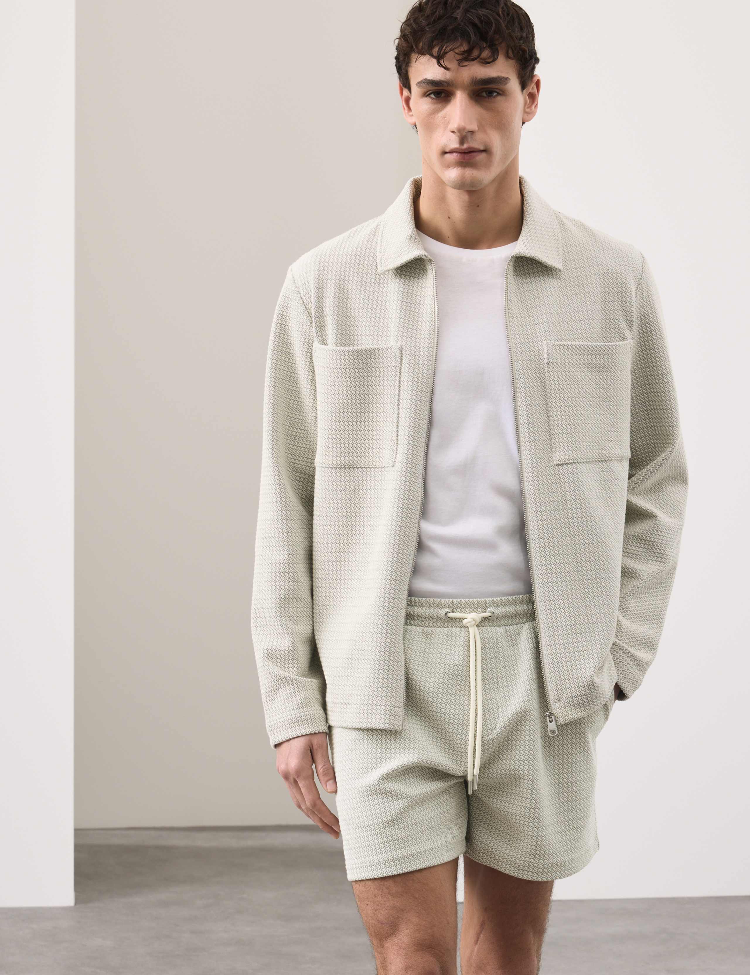 Textured Stretch Jersey Shorts 5 of 6