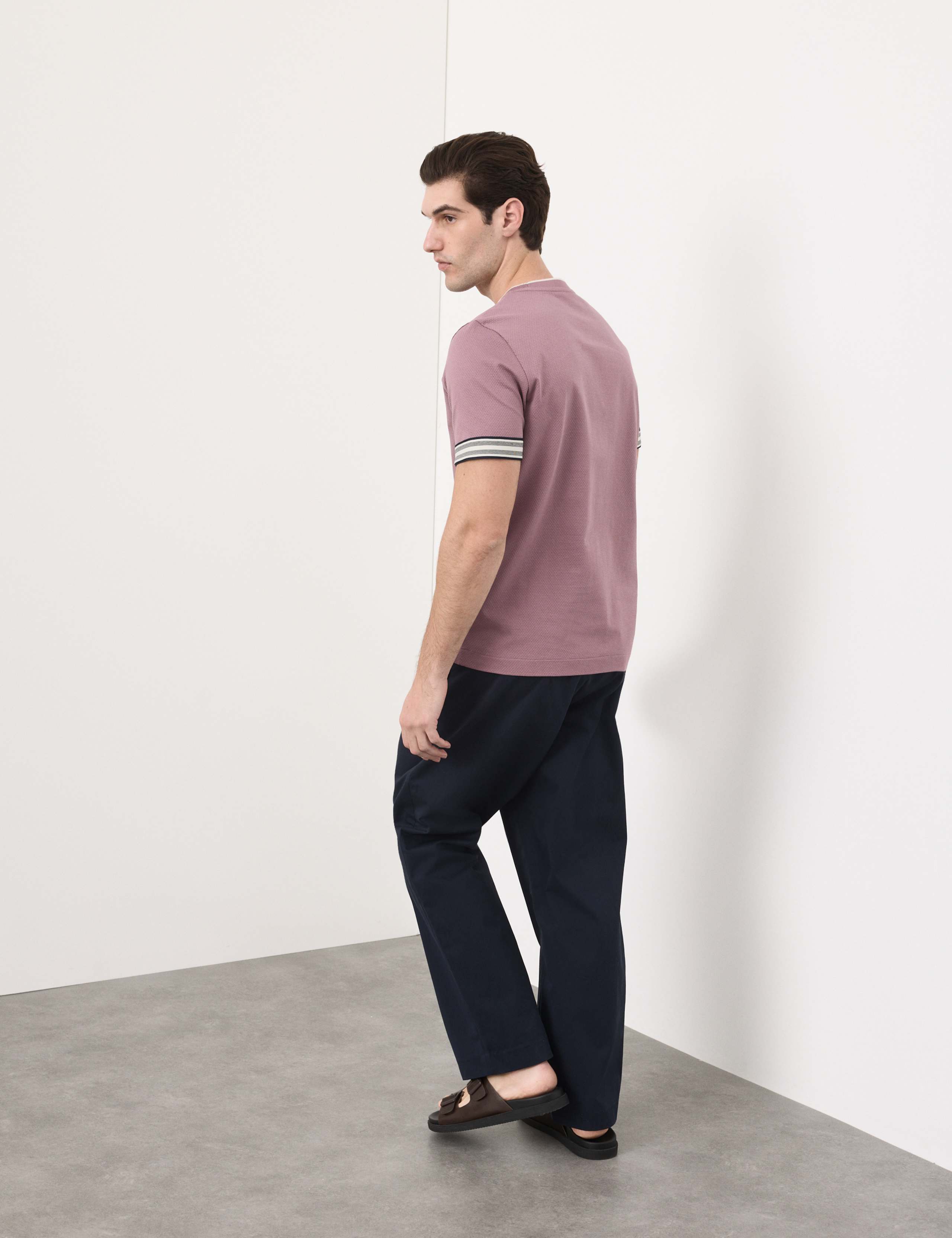 Pure Cotton Banded Cuff Popcorn T-shirt 4 of 5