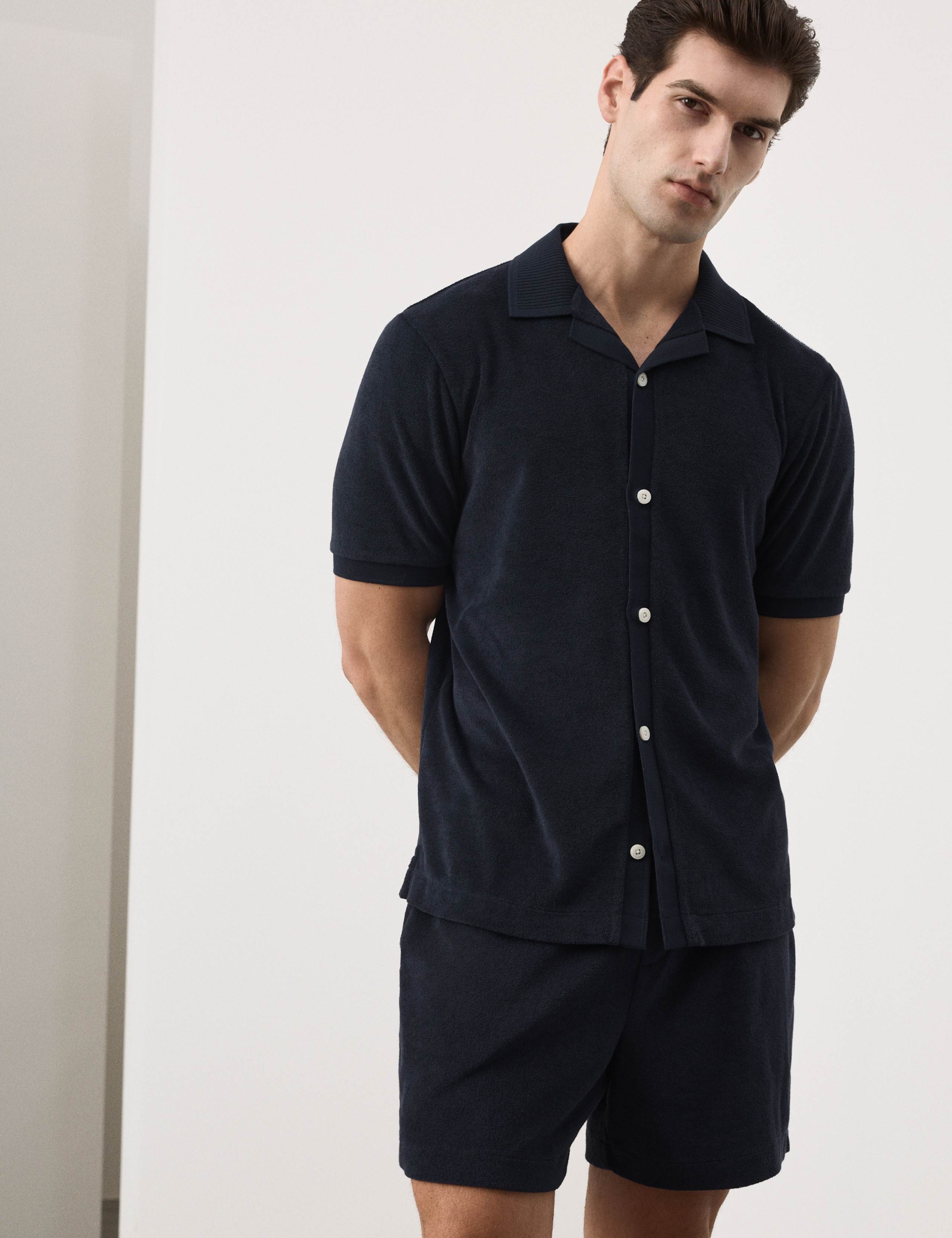 Cotton Rich Terry Towelling Shorts 1 of 6