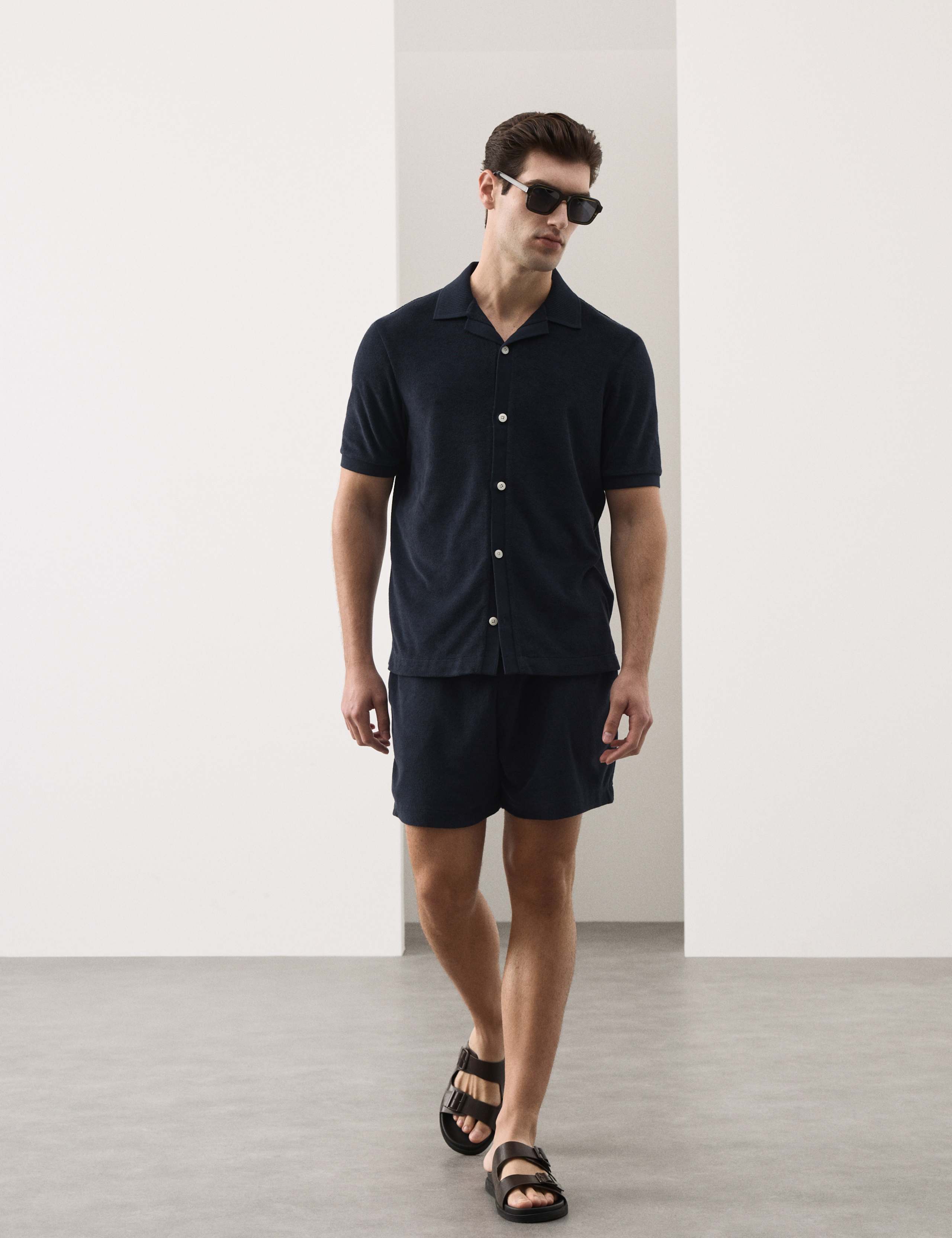 Cotton Rich Terry Towelling Shorts 6 of 6