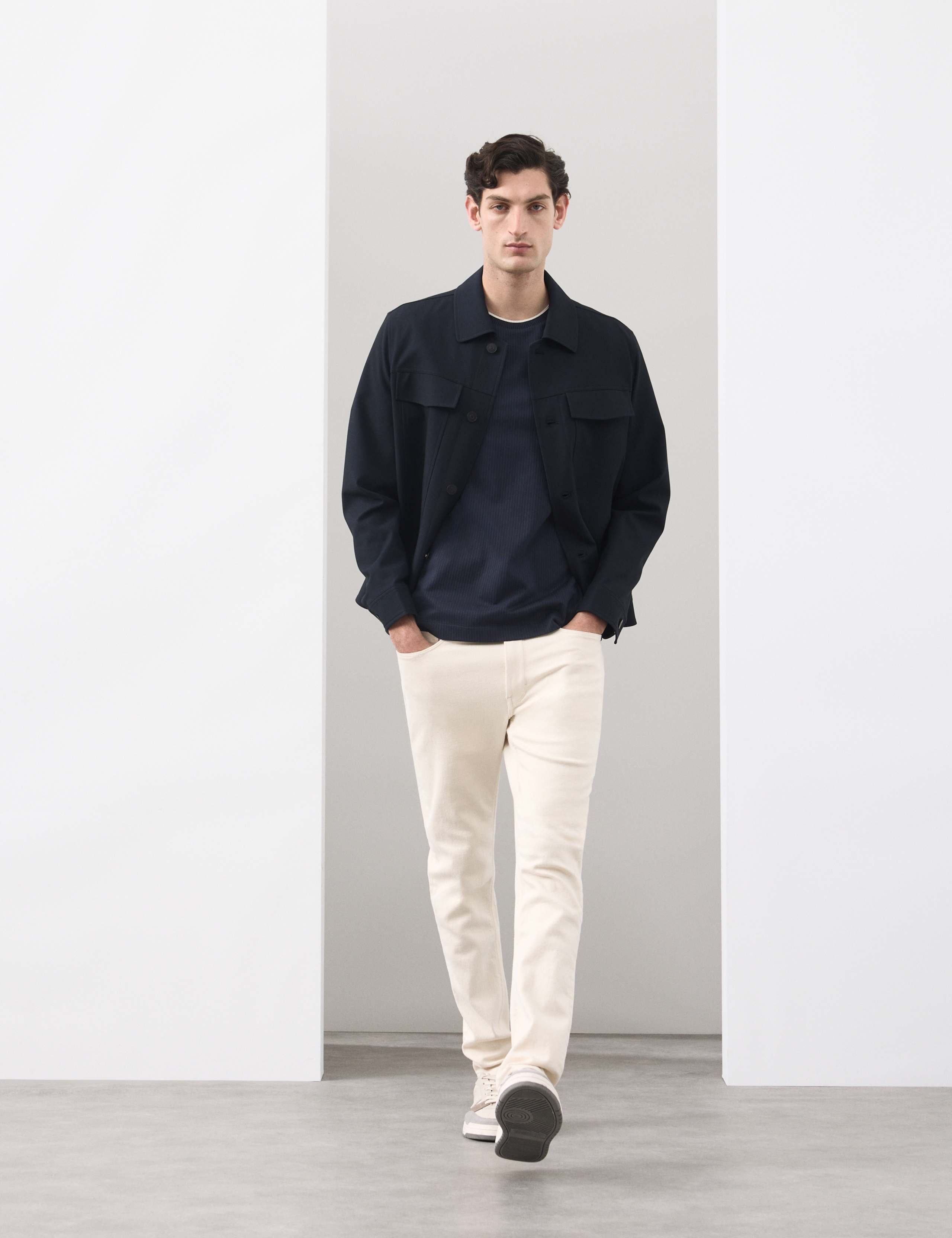 Pure Cotton Jacquard T-Shirt 3 of 7