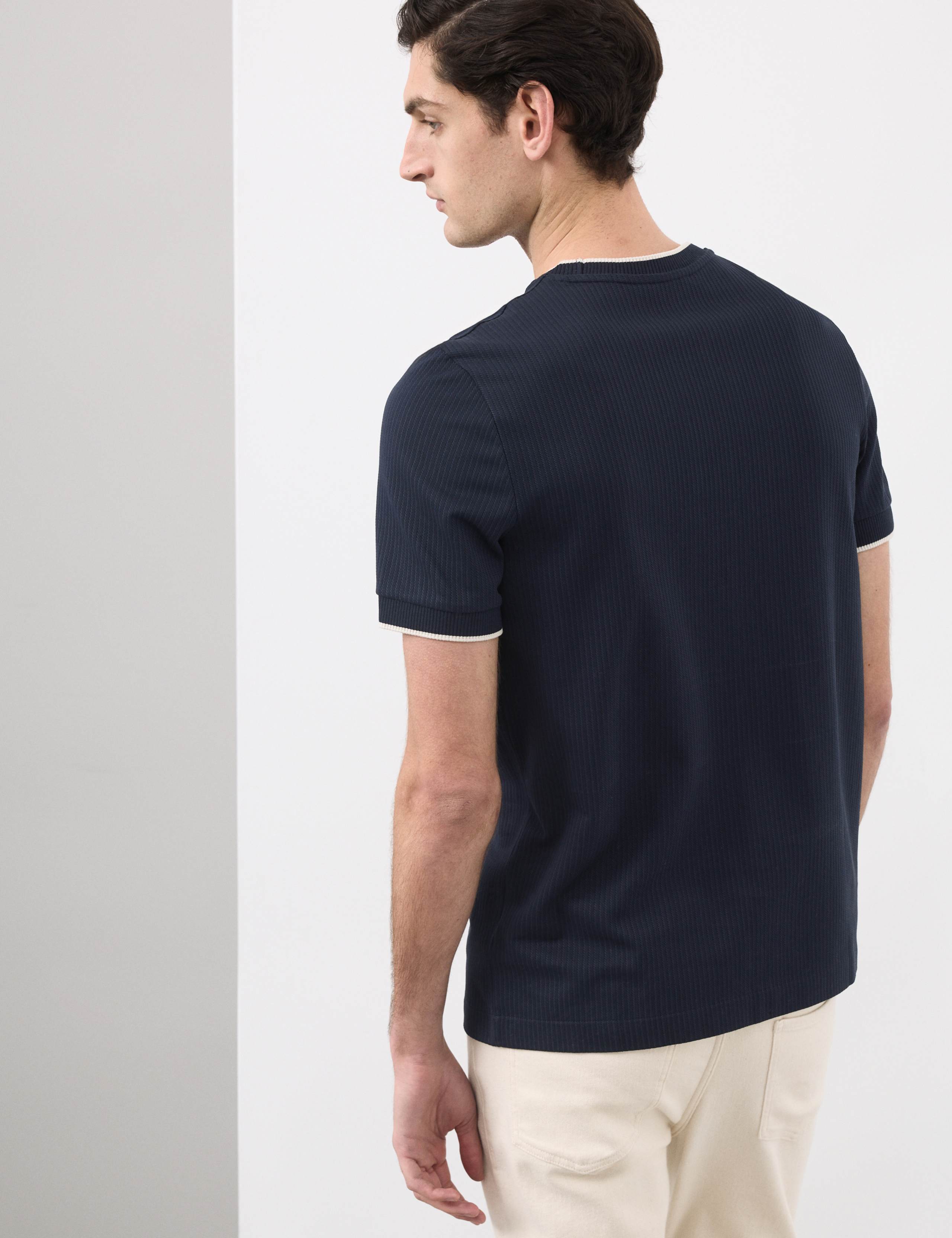 Pure Cotton Jacquard T-Shirt 7 of 7