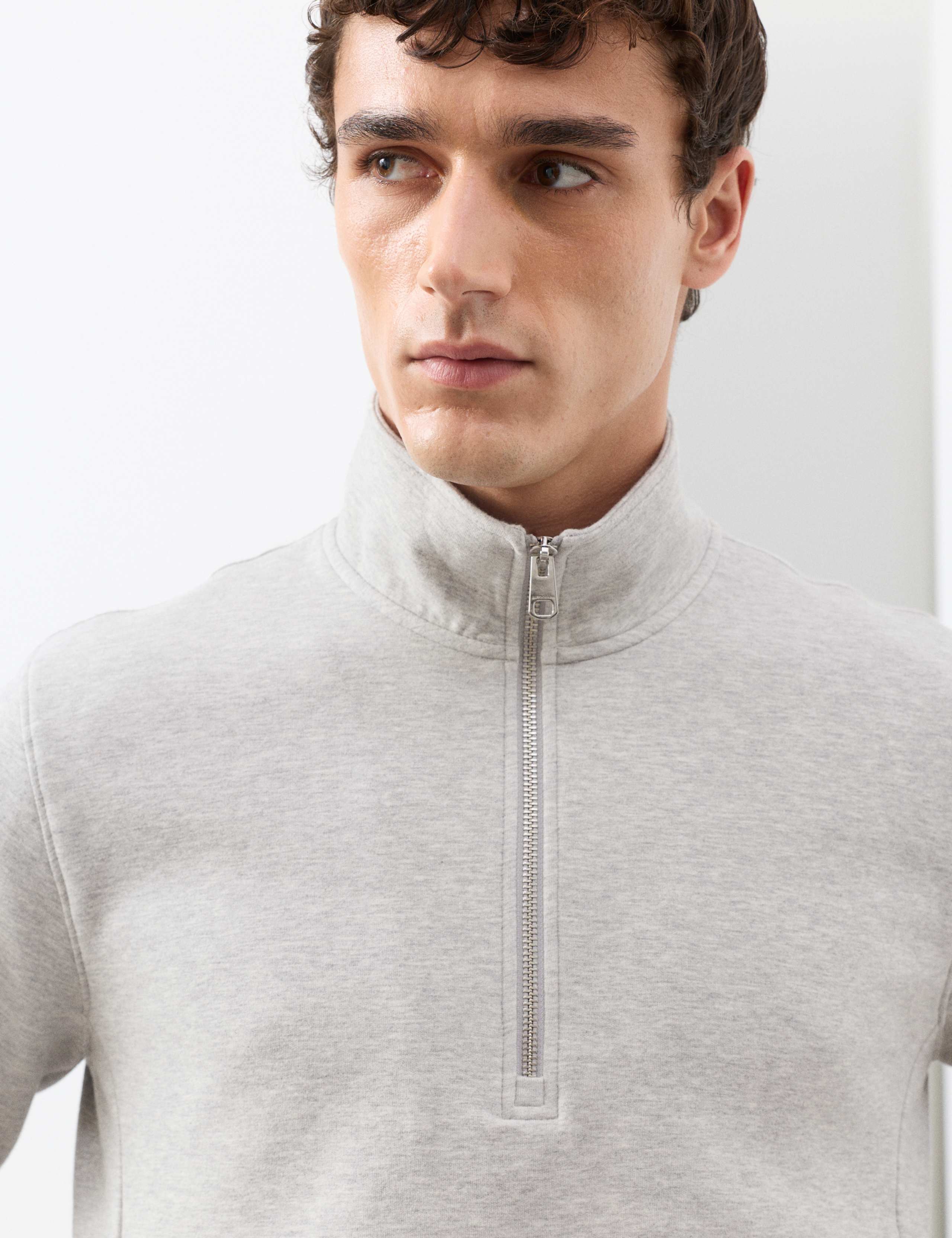 Cotton Rich Half Zip Sweatshirt 4 of 7