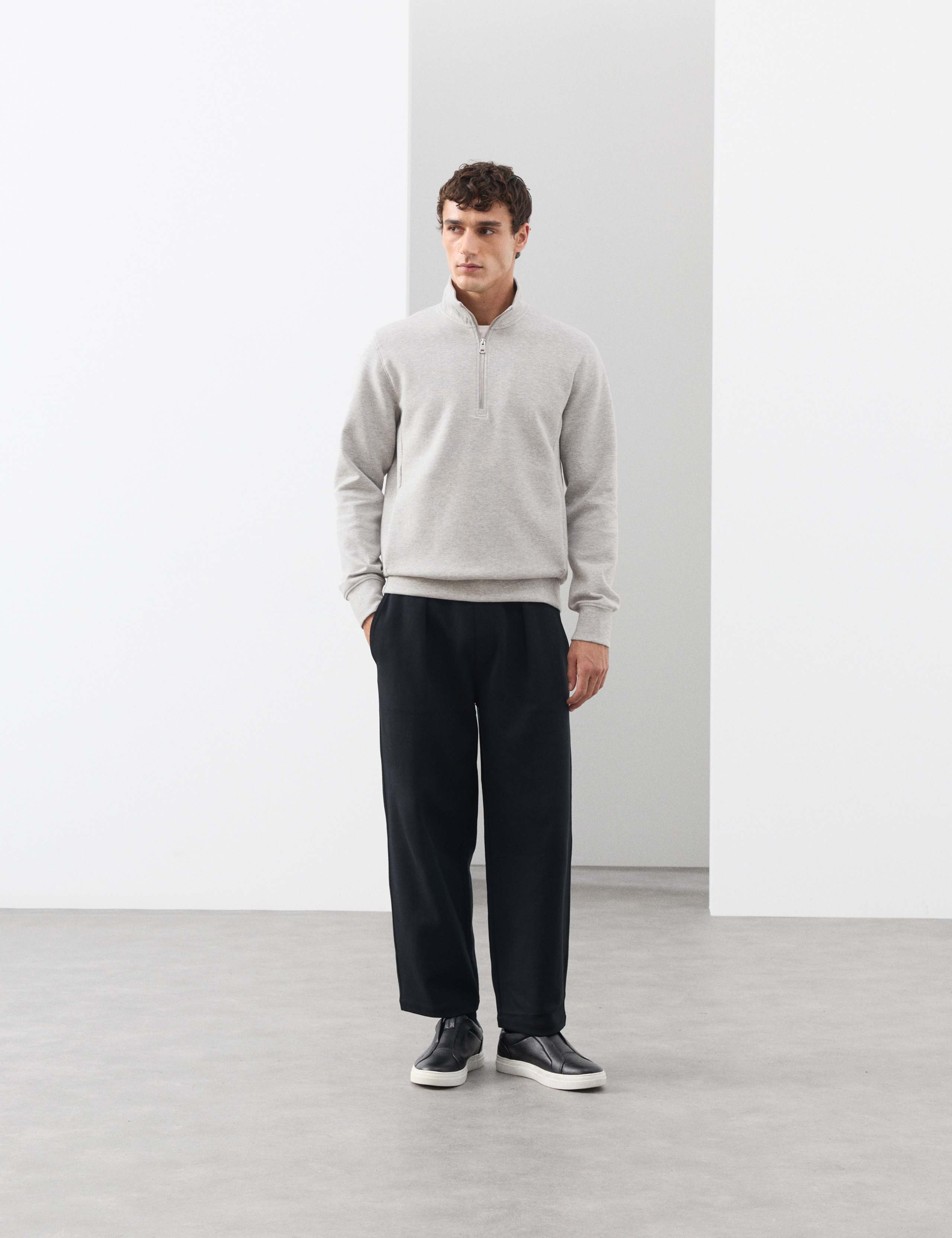 Cotton Rich Half Zip Sweatshirt 5 of 7