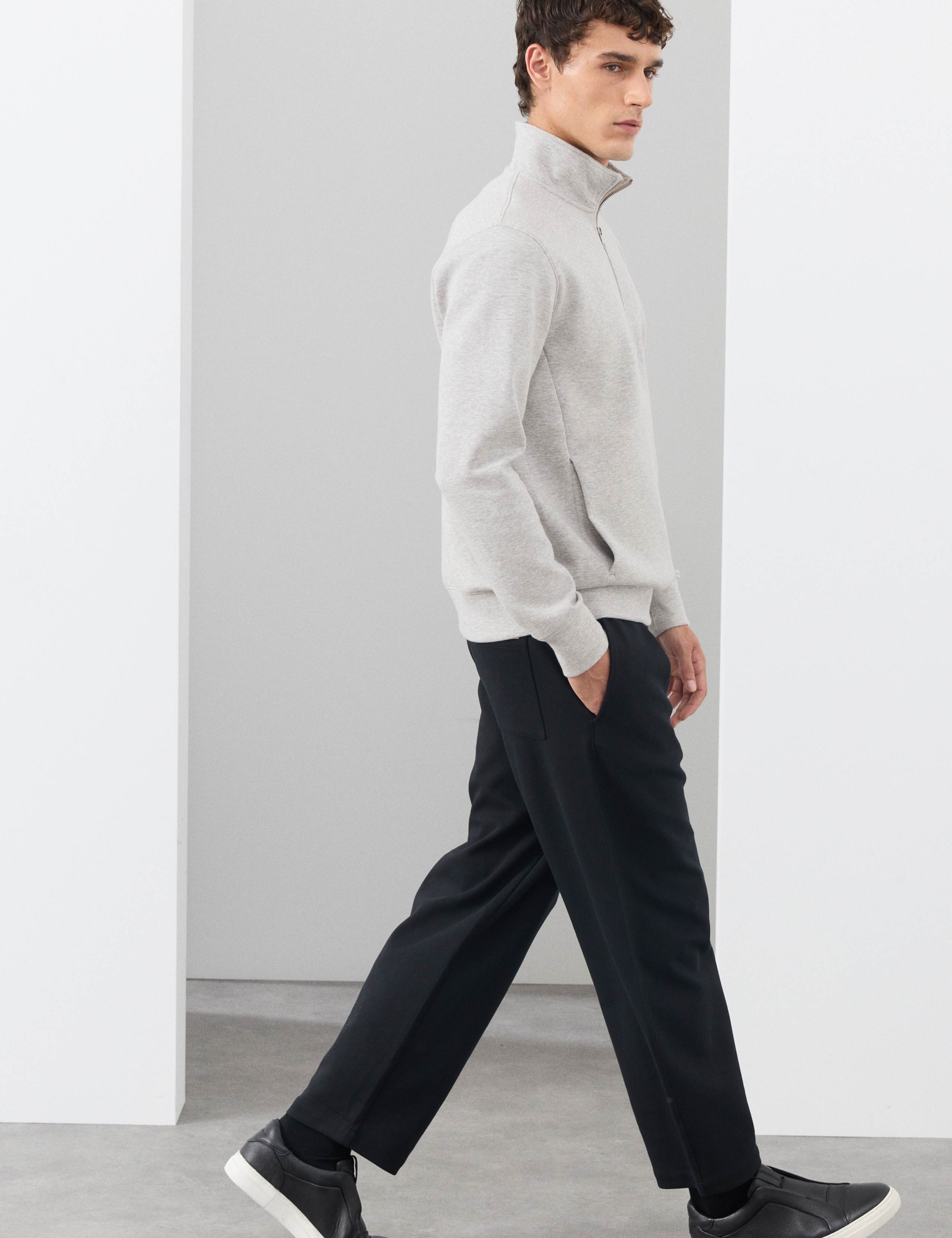 Cotton Rich Half Zip Sweatshirt 6 of 7