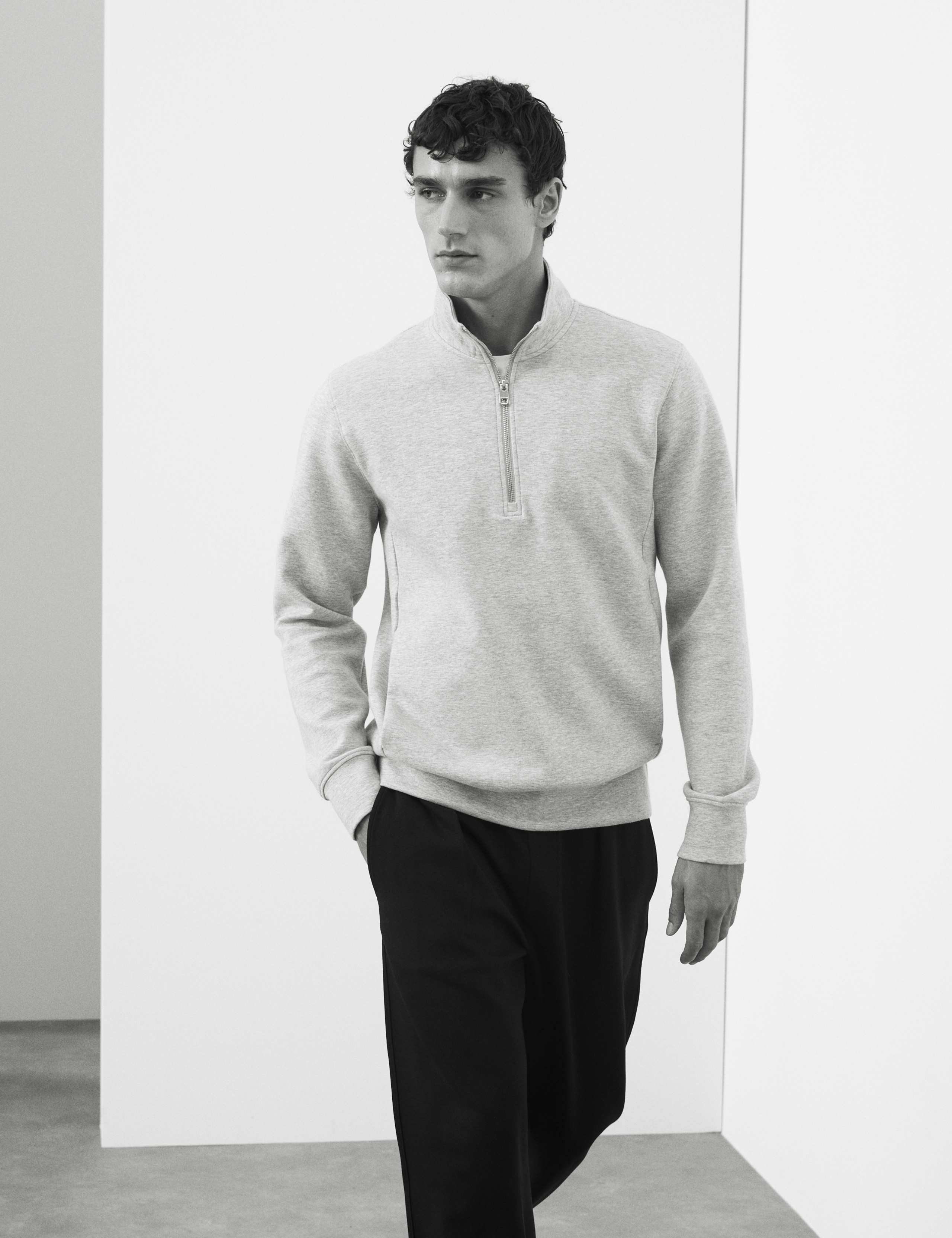 Cotton Rich Half Zip Sweatshirt 7 of 7