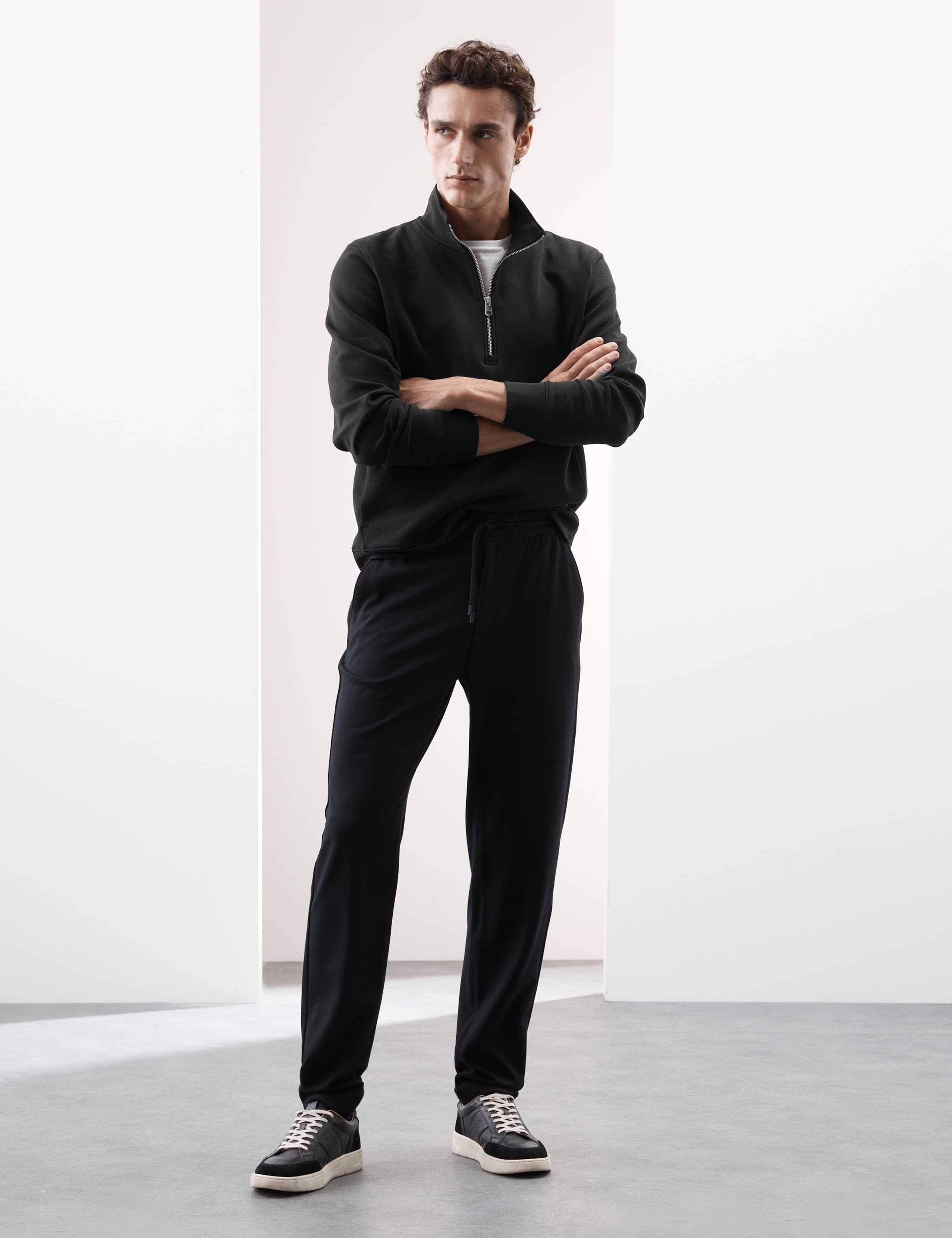 Cotton Rich Half Zip Sweatshirt 4 of 7