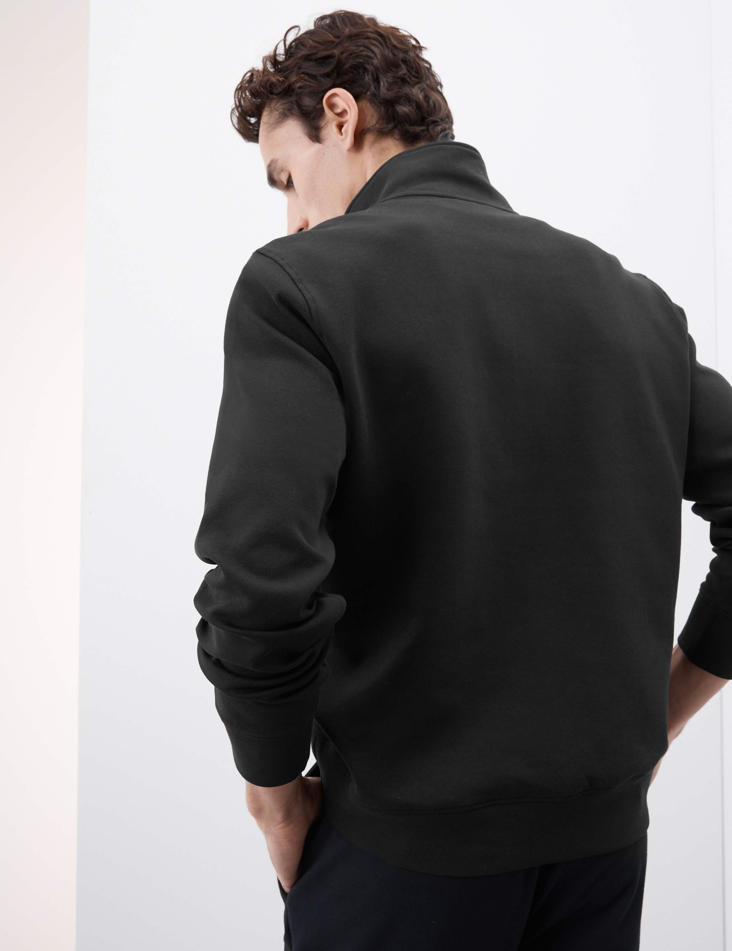 Cotton Rich Half Zip Sweatshirt 5 of 7